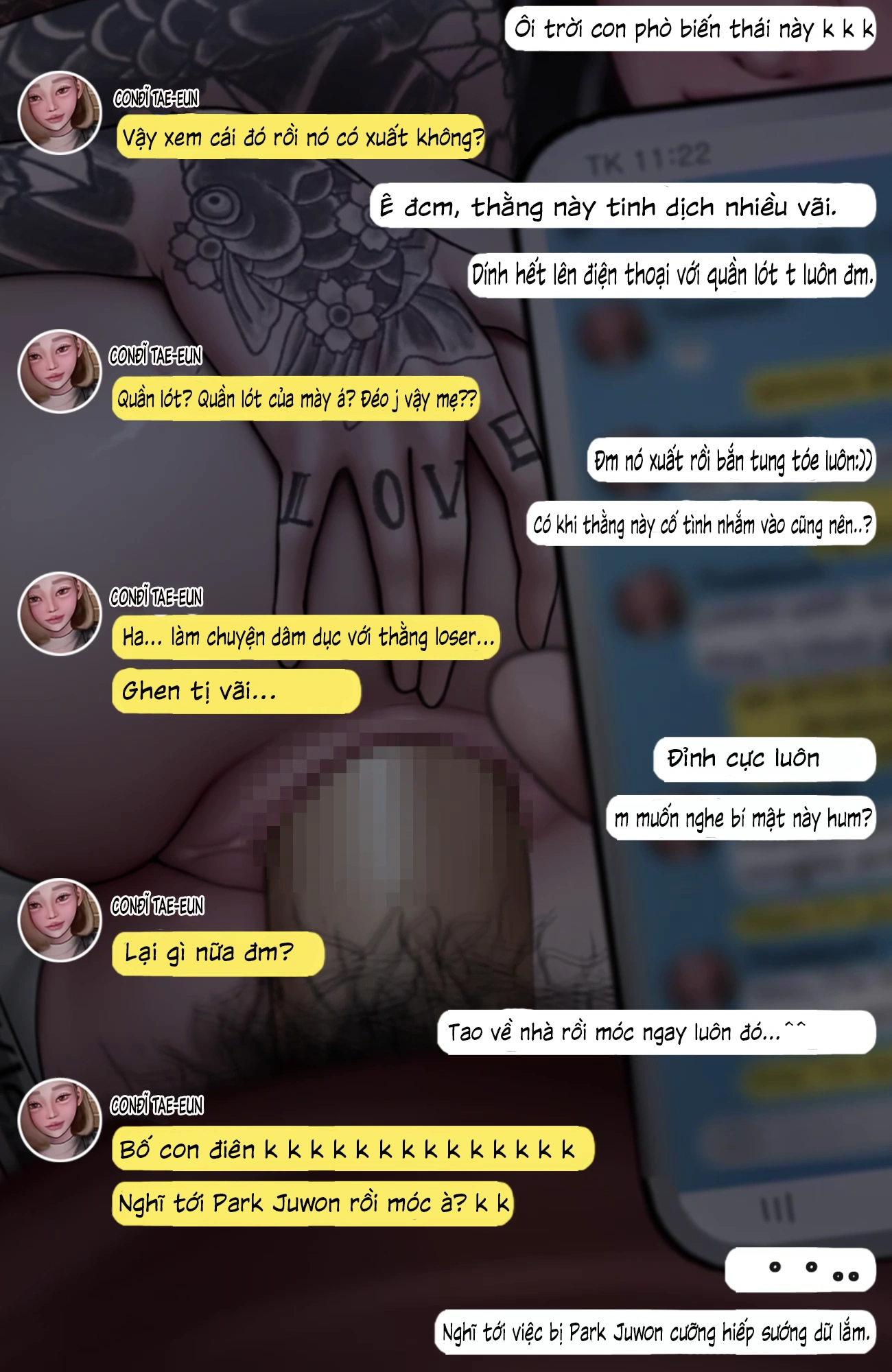 HentaiVN.net - Ảnh 28 - Gái Du Côn X Wibu Đụt Cận Trĩ - Chap 5.2