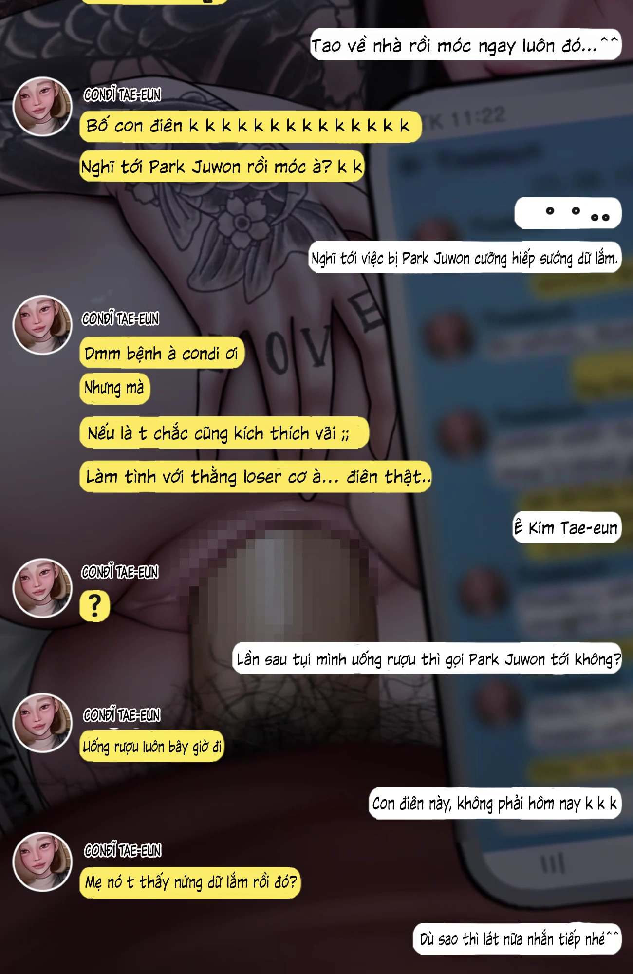 HentaiVN.net - Ảnh 29 - Gái Du Côn X Wibu Đụt Cận Trĩ - Chap 5.2