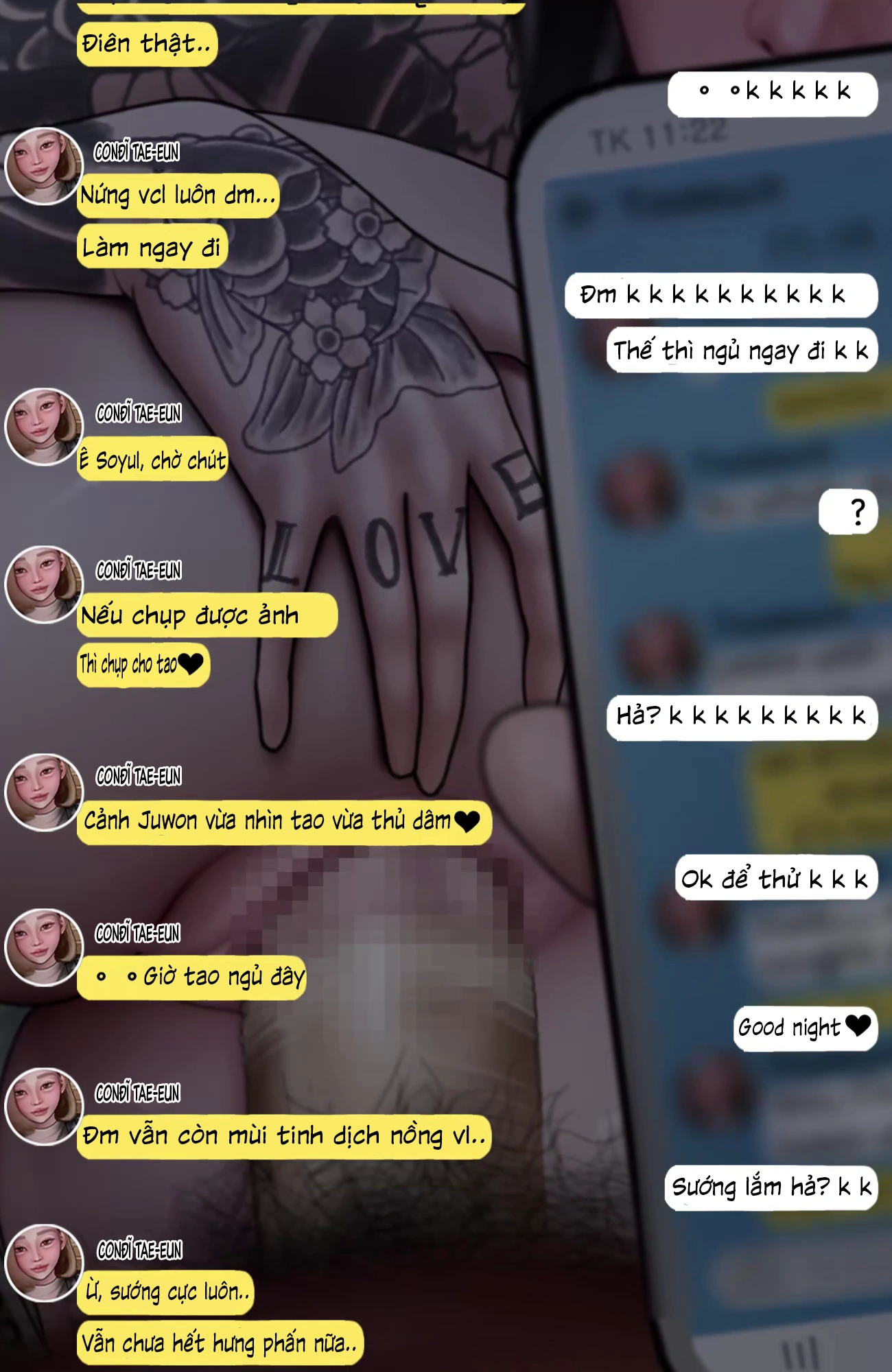 HentaiVN.net - Ảnh 36 - Gái Du Côn X Wibu Đụt Cận Trĩ - Chap 5.2