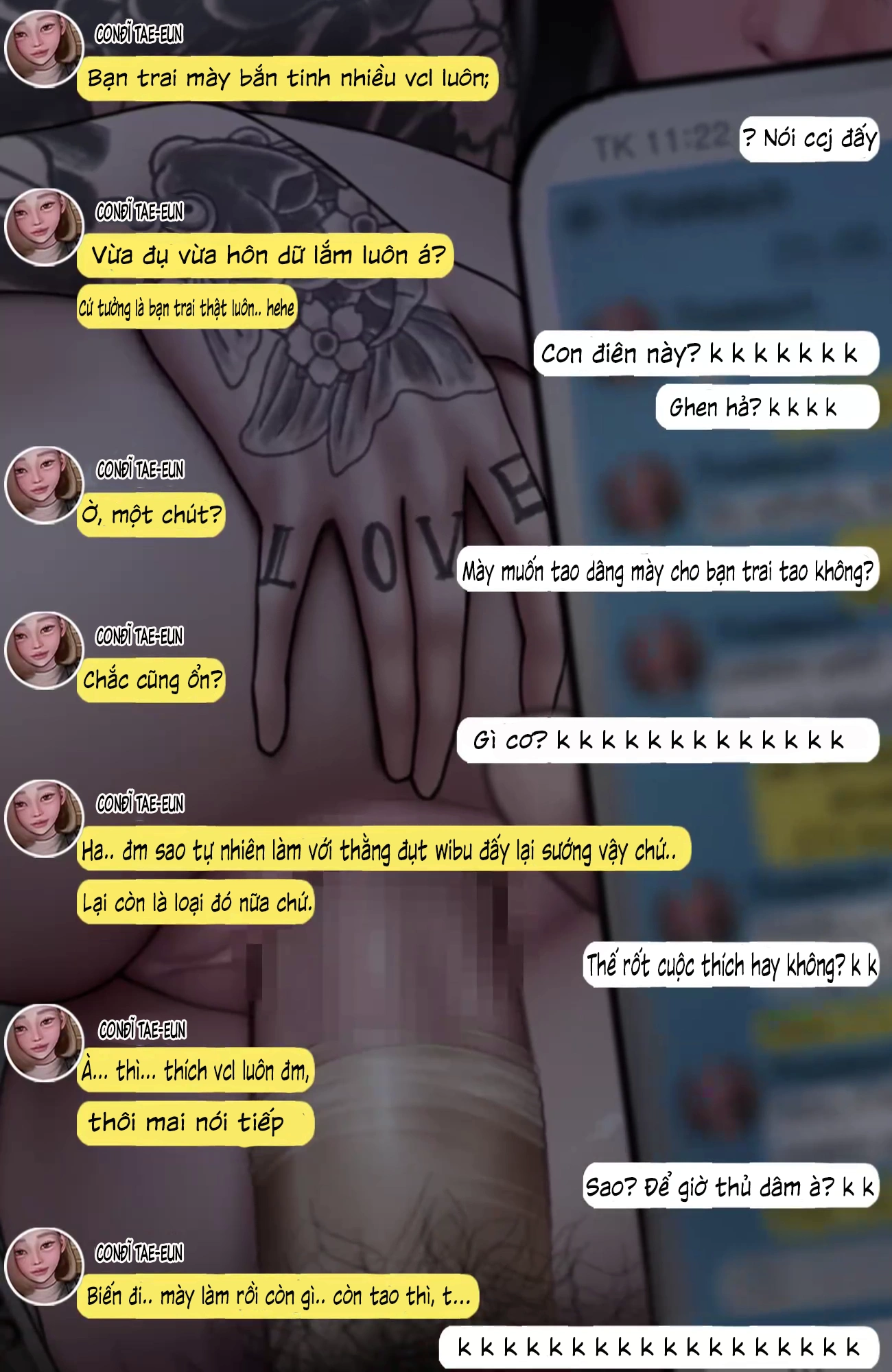 HentaiVN.net - Ảnh 39 - Gái Du Côn X Wibu Đụt Cận Trĩ - Chap 5.2