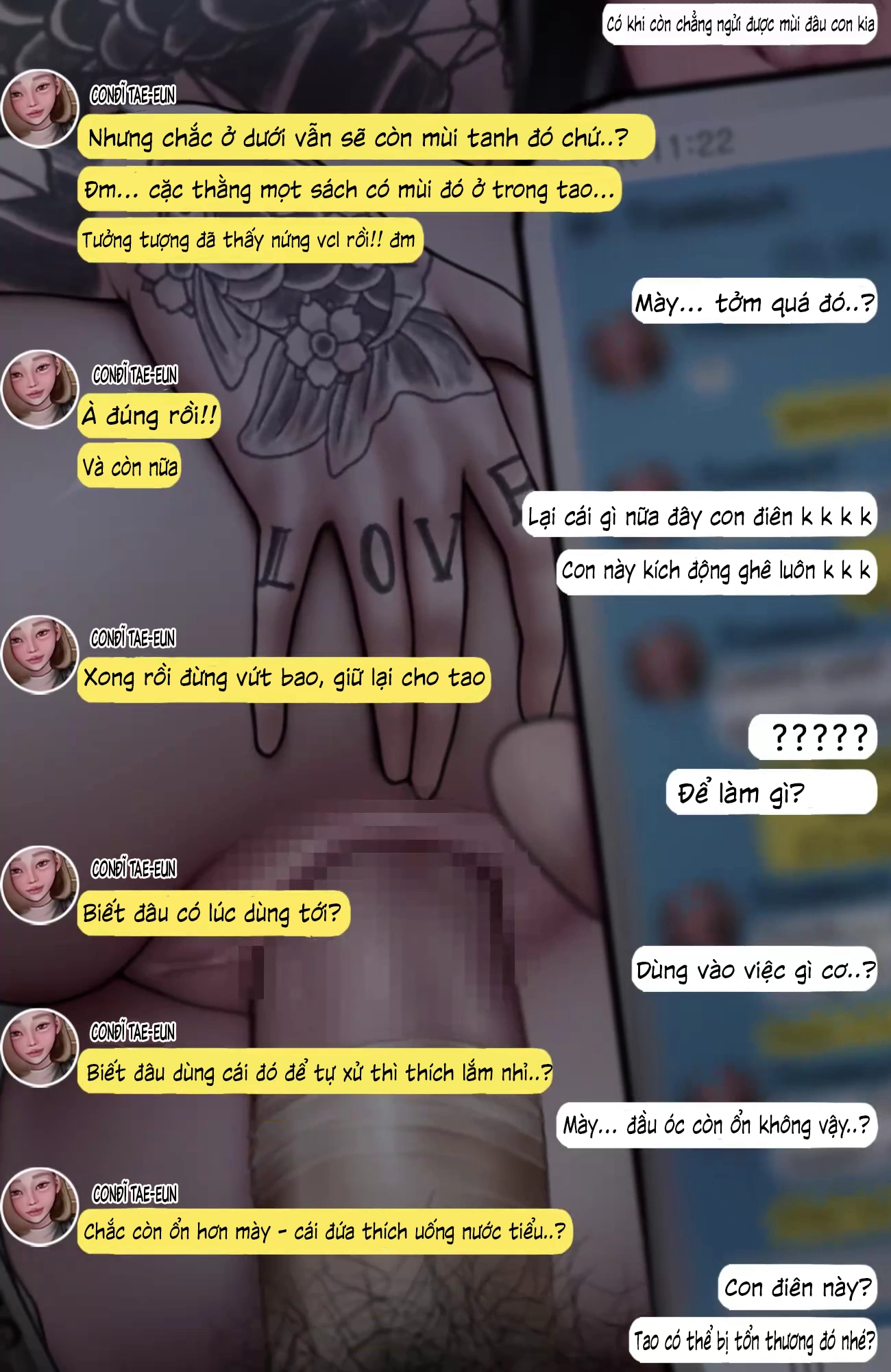 HentaiVN.net - Ảnh 45 - Gái Du Côn X Wibu Đụt Cận Trĩ - Chap 5.2