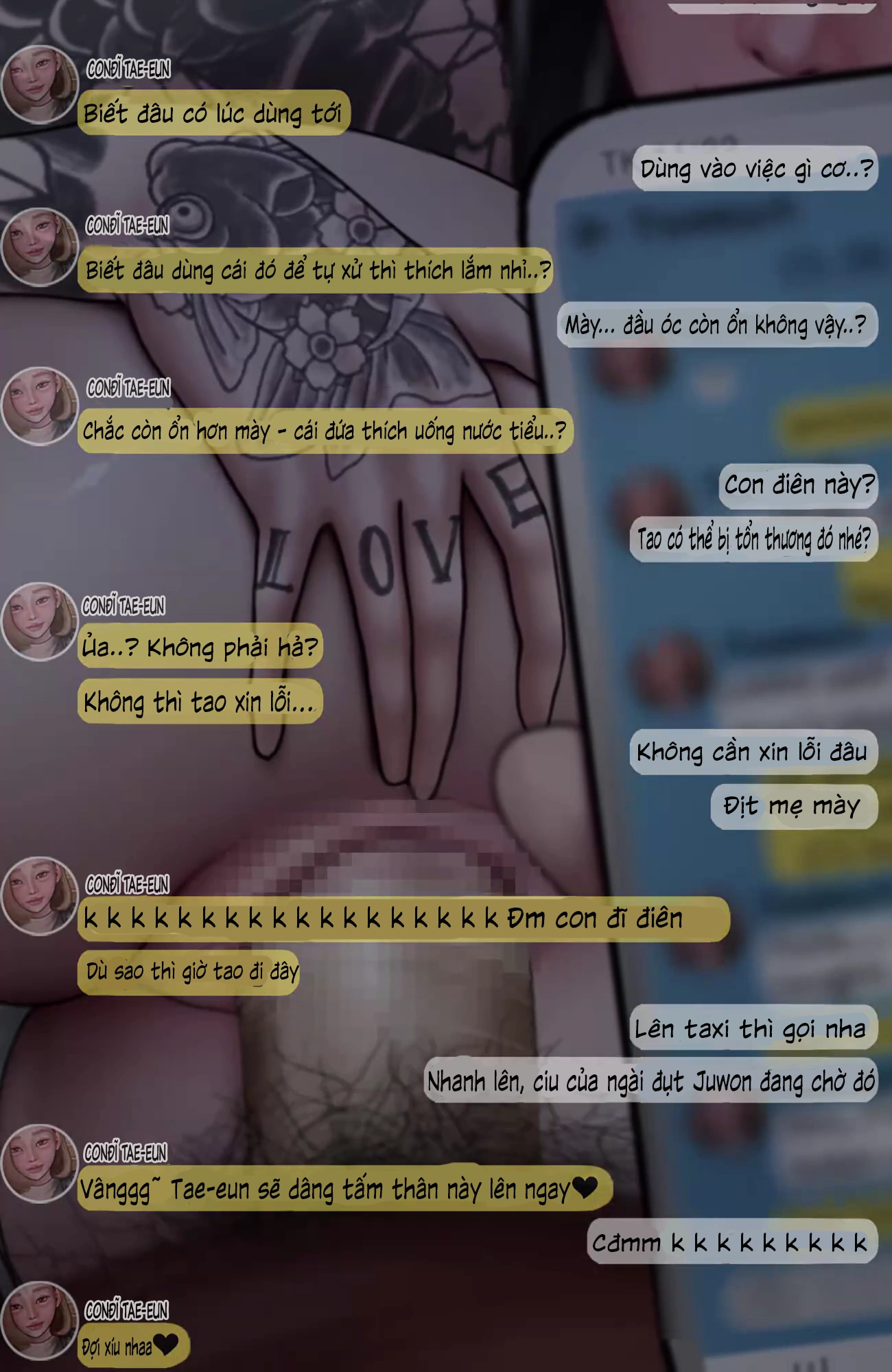 HentaiVN.net - Ảnh 46 - Gái Du Côn X Wibu Đụt Cận Trĩ - Chap 5.2