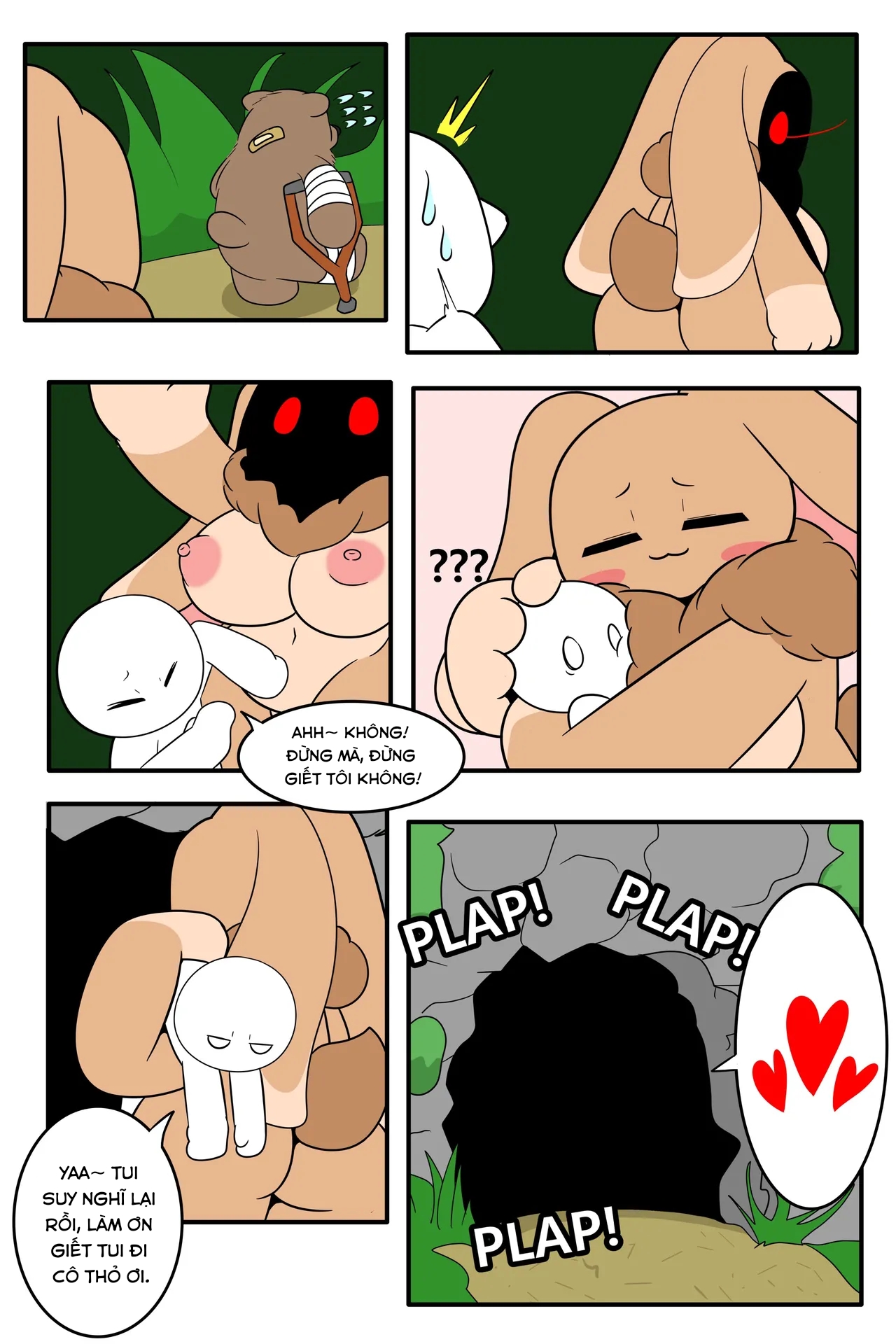 HentaiVN.net - Ảnh 9 - Hãy cẩn thận với thỏ quái vật - Oneshot
