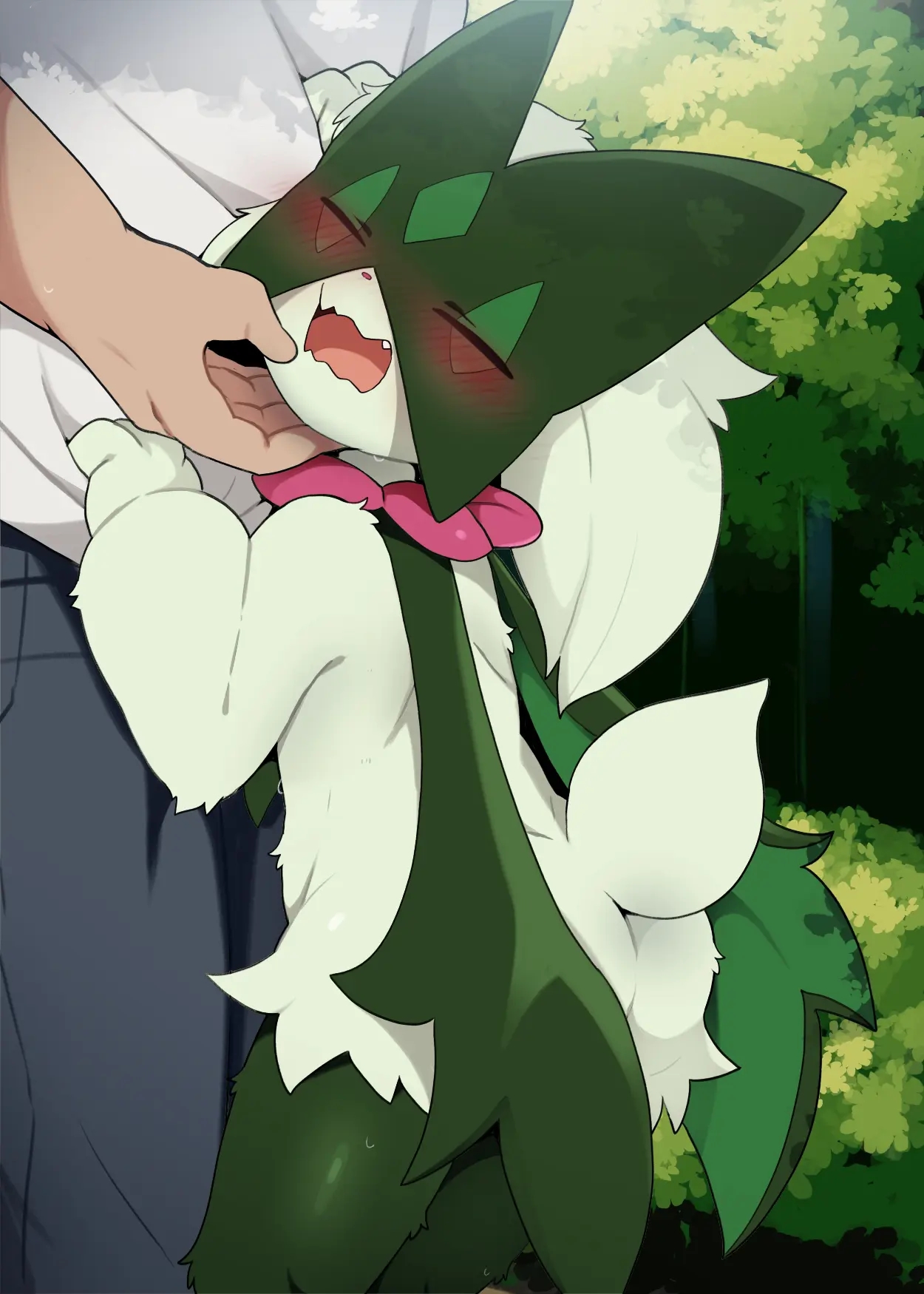 HentaiVN.net - Ảnh 2 - Bé Meowscarada muốn được thưởng khi lập công! - Oneshot CG