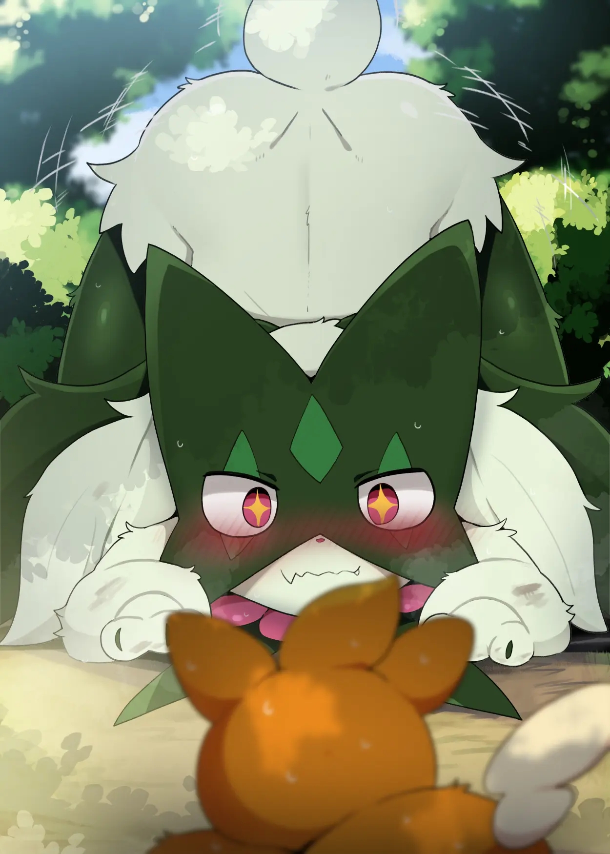 HentaiVN.net - Ảnh 3 - Bé Meowscarada muốn được thưởng khi lập công! - Oneshot CG
