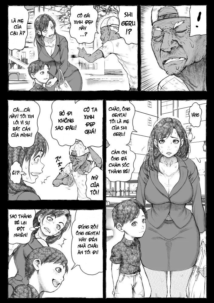 HentaiVN.net - Ảnh 22 - Một Ông Già Vô Gia Cư Mà Mẹ Tôi" Nhặt" Về☆ - Chương