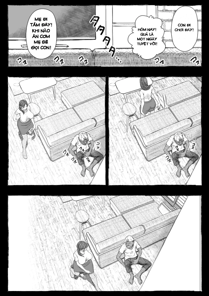 HentaiVN.net - Ảnh 37 - Một Ông Già Vô Gia Cư Mà Mẹ Tôi" Nhặt" Về☆ - Chương