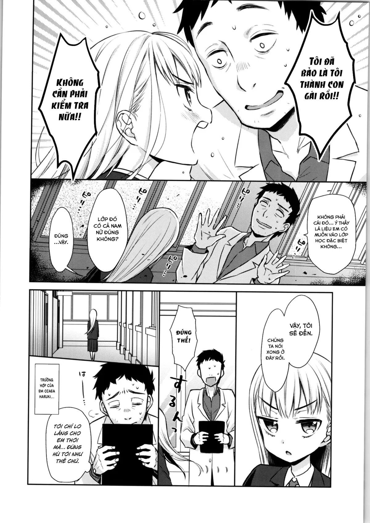 HentaiVN.net - Ảnh 6 - Hội chứng TS Haruki-kun [TS Shoujo Haruki-kun] - Chap 1: Giáo dục giới tính