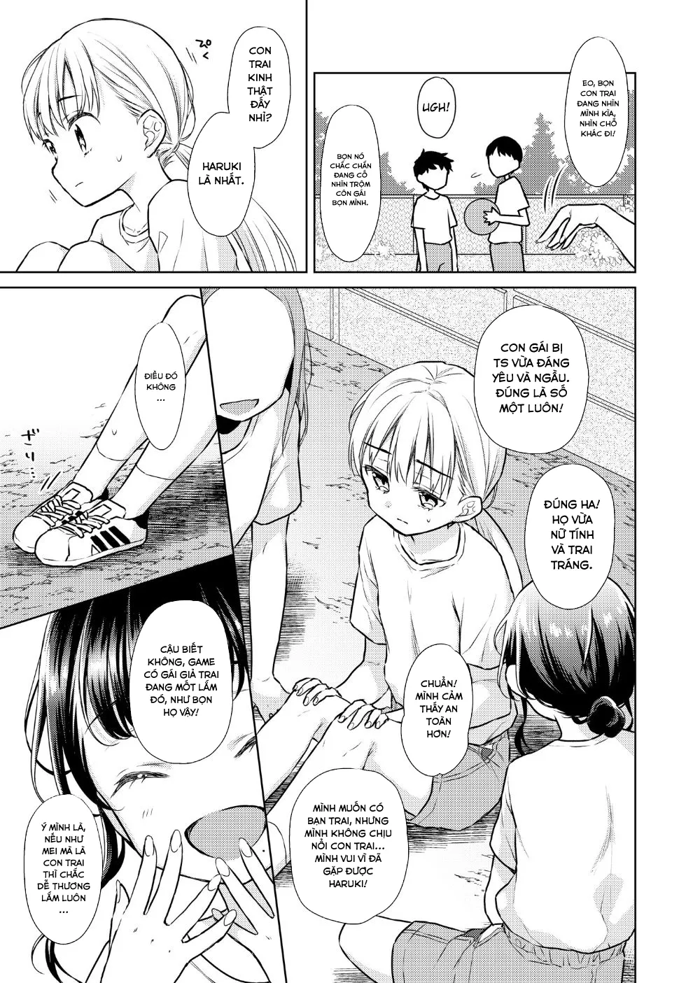 HentaiVN.net - Ảnh 17 - Hội chứng TS Haruki-kun [TS Shoujo Haruki-kun] - Chap 2.1: Con trai hay Con gái