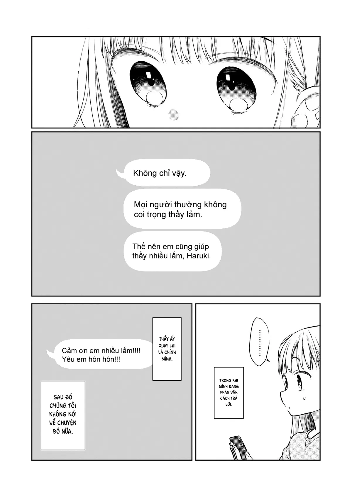 HentaiVN.net - Ảnh 31 - Hội chứng TS Haruki-kun [TS Shoujo Haruki-kun] - Chap 3.2: Yêu