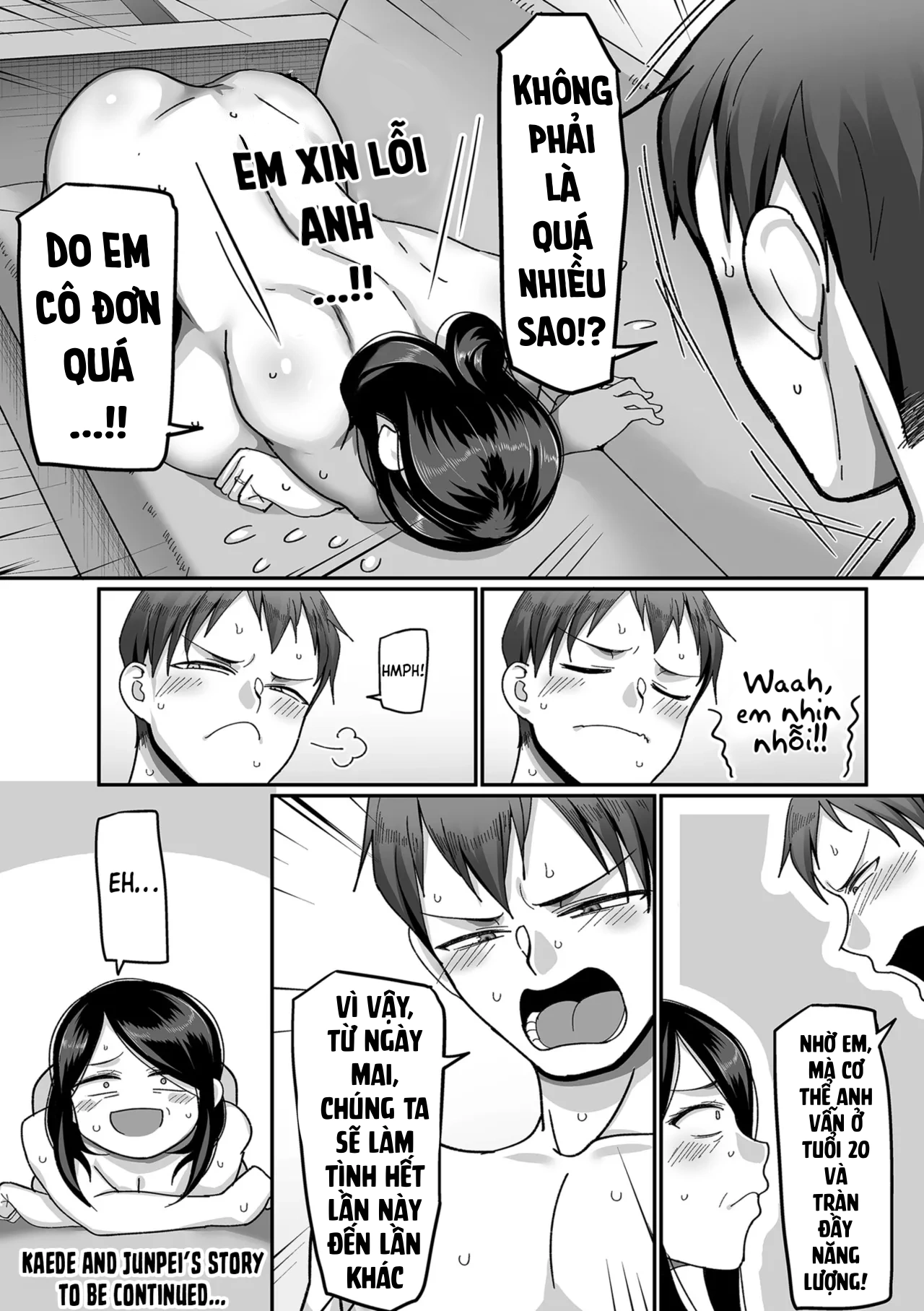 HentaiVN.net - Ảnh 36 - Kaede to Junpei no Baai - Chap 01