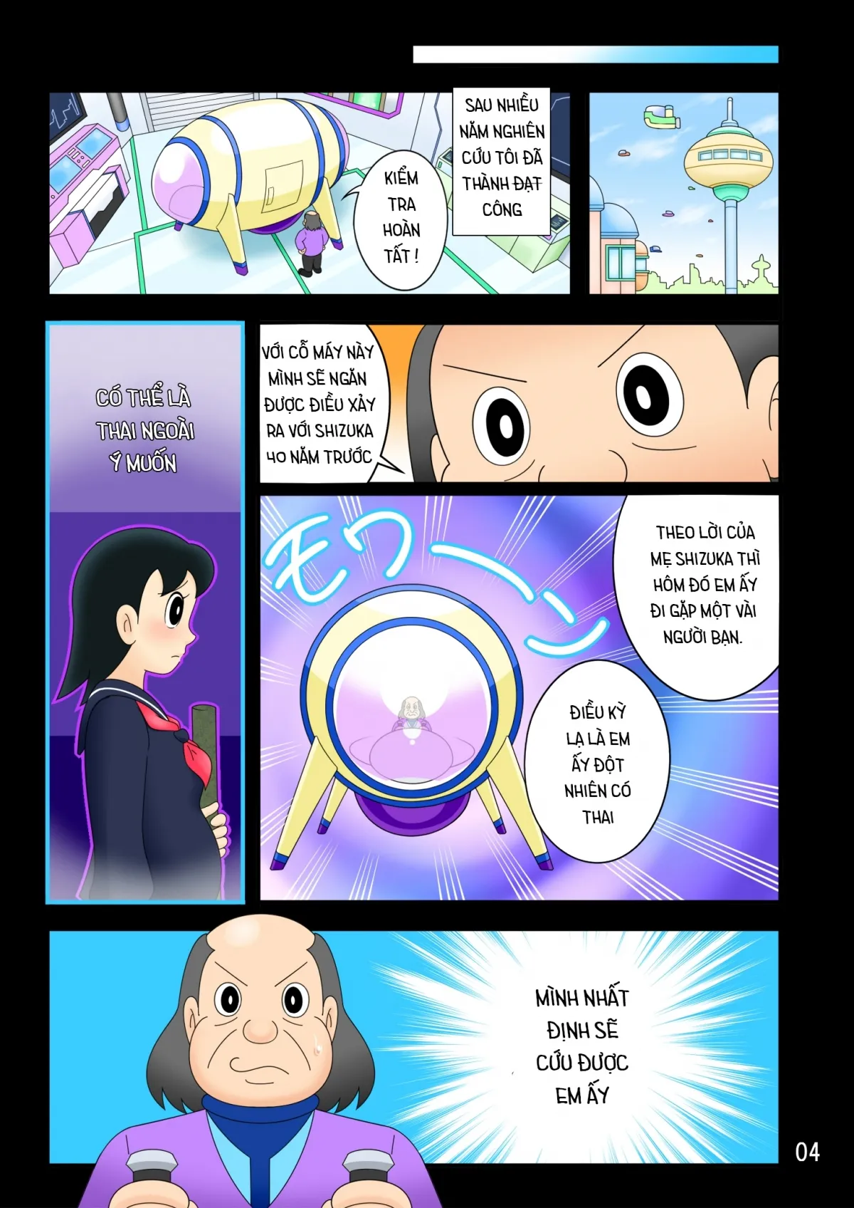 HentaiVN.net - Ảnh 4 - Doraemon và bí mật động trời [Tuyển tập Doremon có cu] - ♠ Cỗ máy thời gian ♠ C1- phần 1