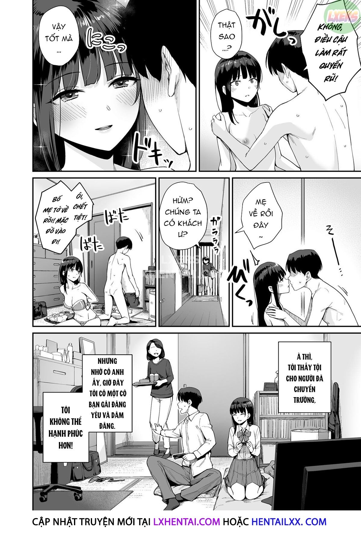 HentaiVN.net - Ảnh 62 - Tôi là người duy nhất không được chịch trong nhà [Boku dake ga Sex Dekinai Ie; I‘m the Only One That Can’t Get Laid in This House] - Chap 3