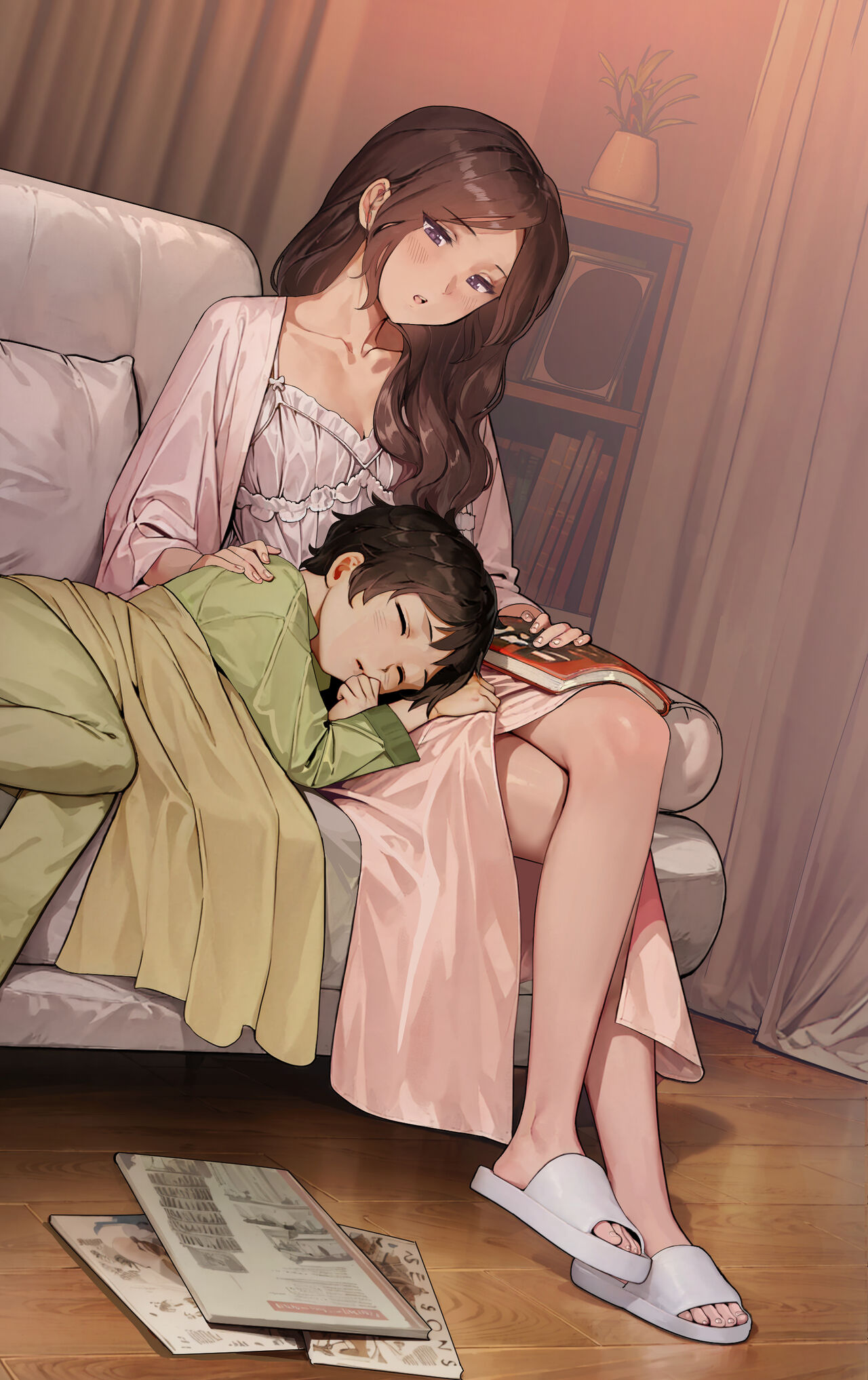 HentaiVN.net - Ảnh 13 - ╉ヅ20┷┇g┫__人妻和小孩 - Oneshot