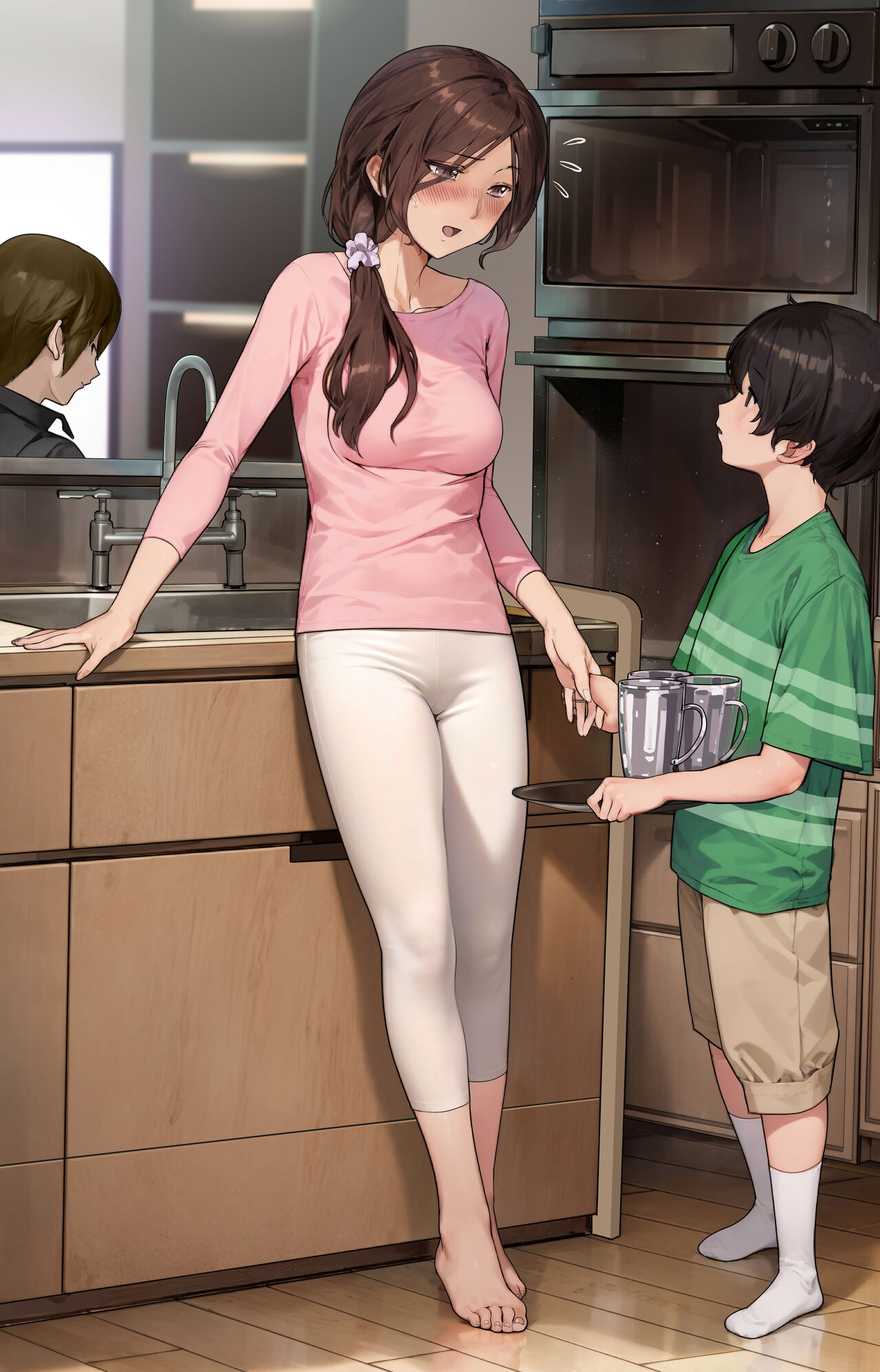 HentaiVN.net - Ảnh 8 - ╉ヅ20┷┇g┫__人妻和小孩 - Oneshot