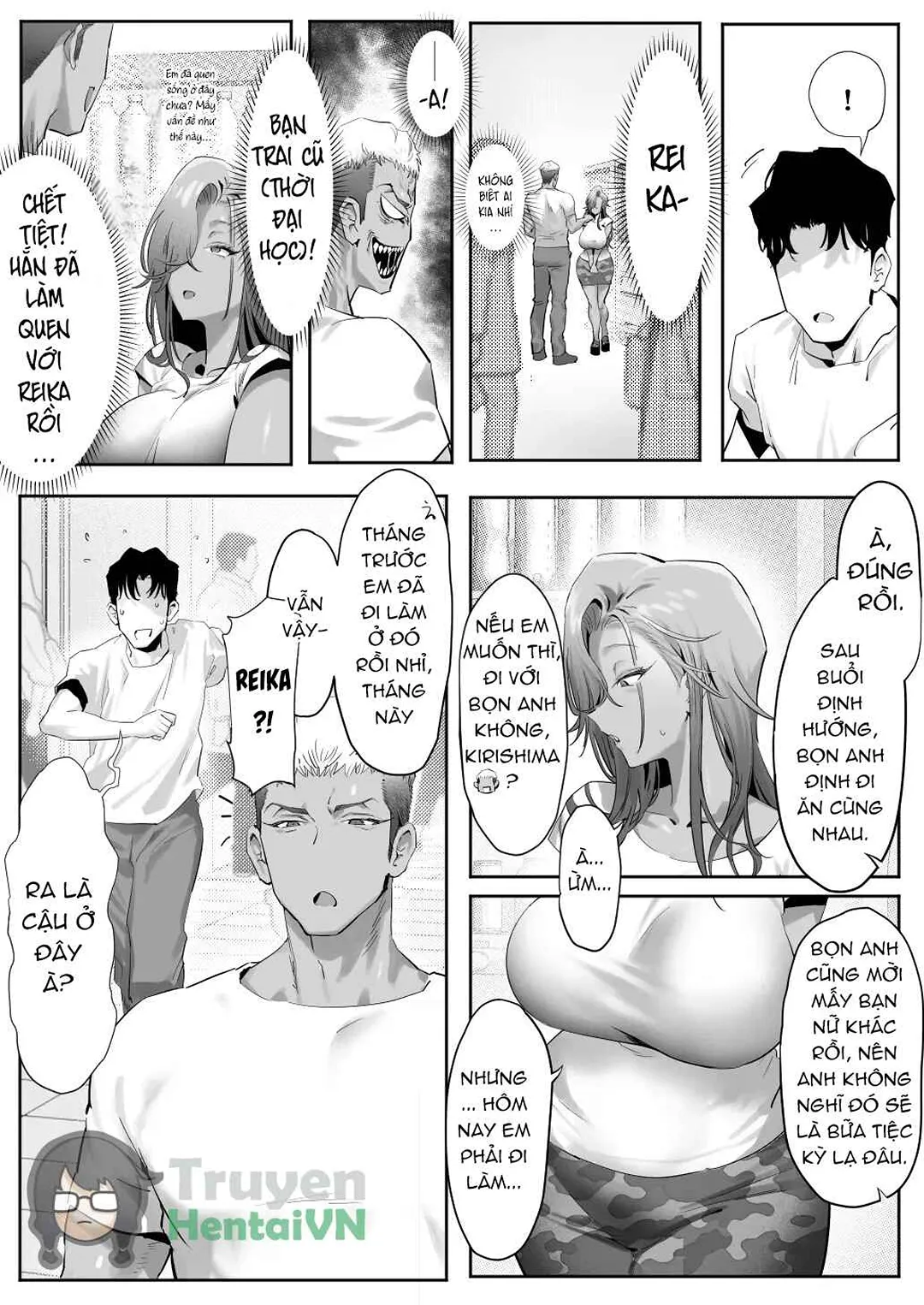 HentaiVN.net - Ảnh 13 - Ngoại tình với sếp nữ tóc vàng nóng bỏng! - Chap 5