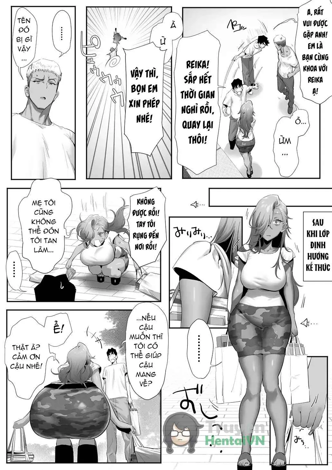 HentaiVN.net - Ảnh 14 - Ngoại tình với sếp nữ tóc vàng nóng bỏng! - Chap 5