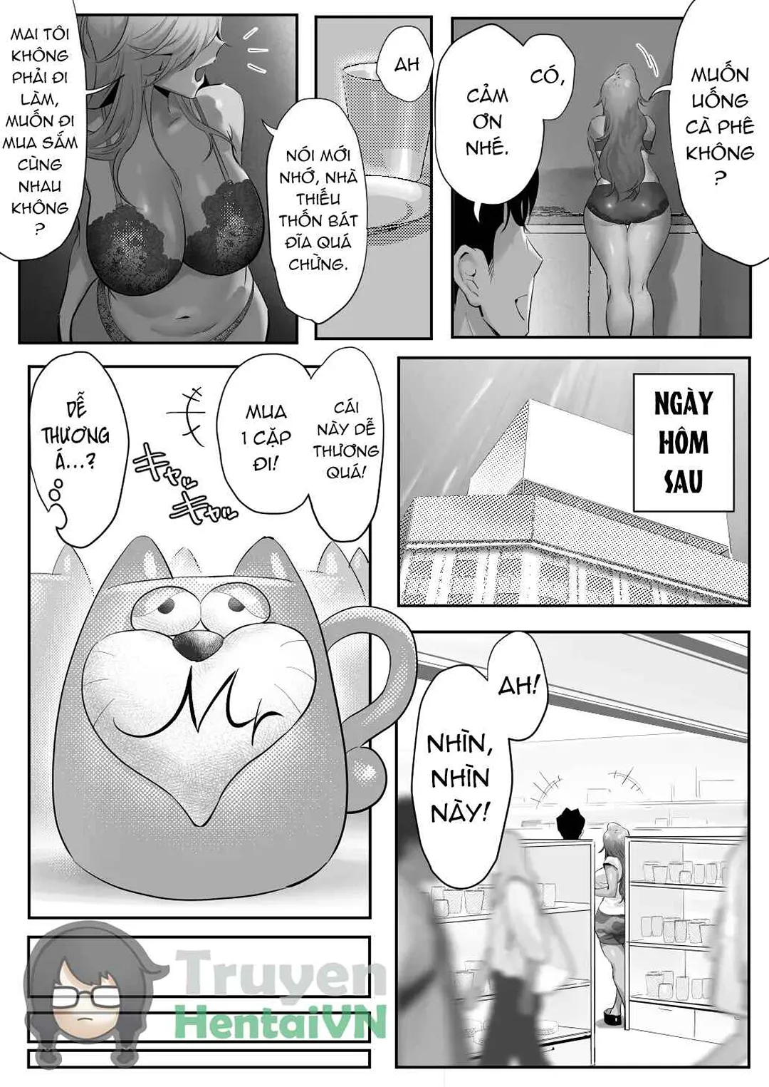HentaiVN.net - Ảnh 35 - Ngoại tình với sếp nữ tóc vàng nóng bỏng! - Chap 5