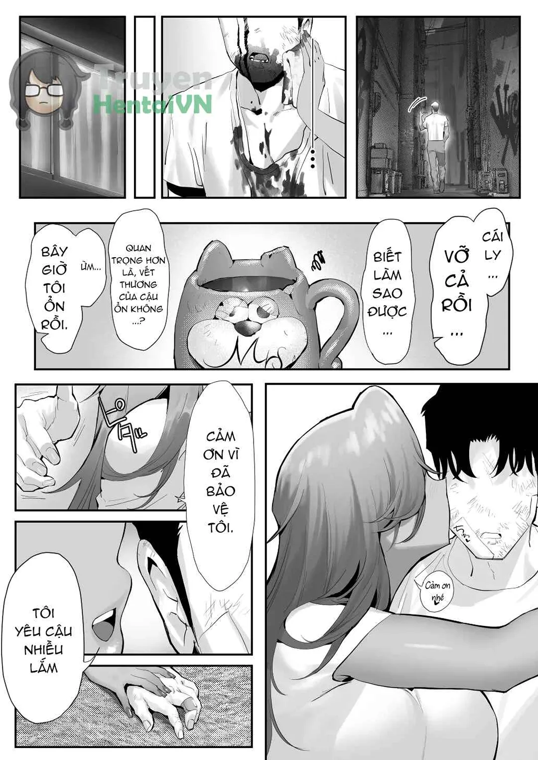 HentaiVN.net - Ảnh 45 - Ngoại tình với sếp nữ tóc vàng nóng bỏng! - Chap 5
