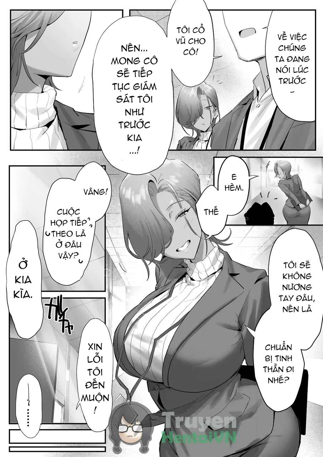 HentaiVN.net - Ảnh 48 - Ngoại tình với sếp nữ tóc vàng nóng bỏng! - Chap 5