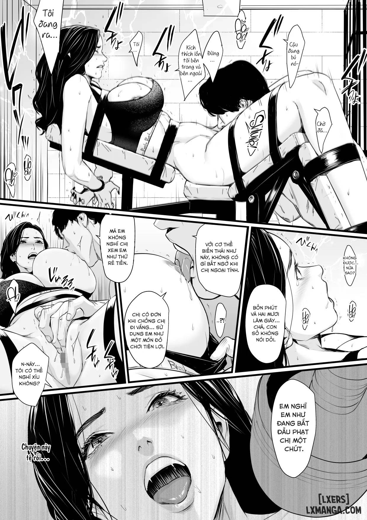 HentaiVN.net - Ảnh 6 - Yokkyuu Fuman Hitozuma Choukyou Seisai - chương 2