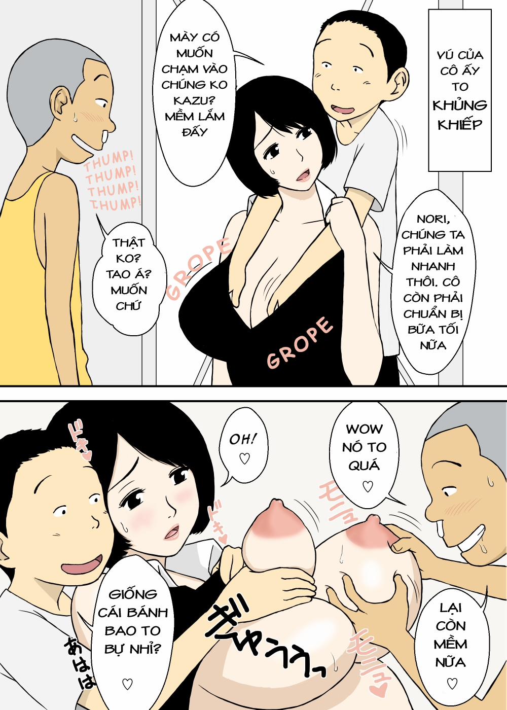 HentaiVN.net - Ảnh 22 - Ông nội, bố chồng, con ghẻ và cô vợ vú to [Oji-Chan To Gifu To Giri No Musuko To, Kyonyuu Yome.] - Chap 3