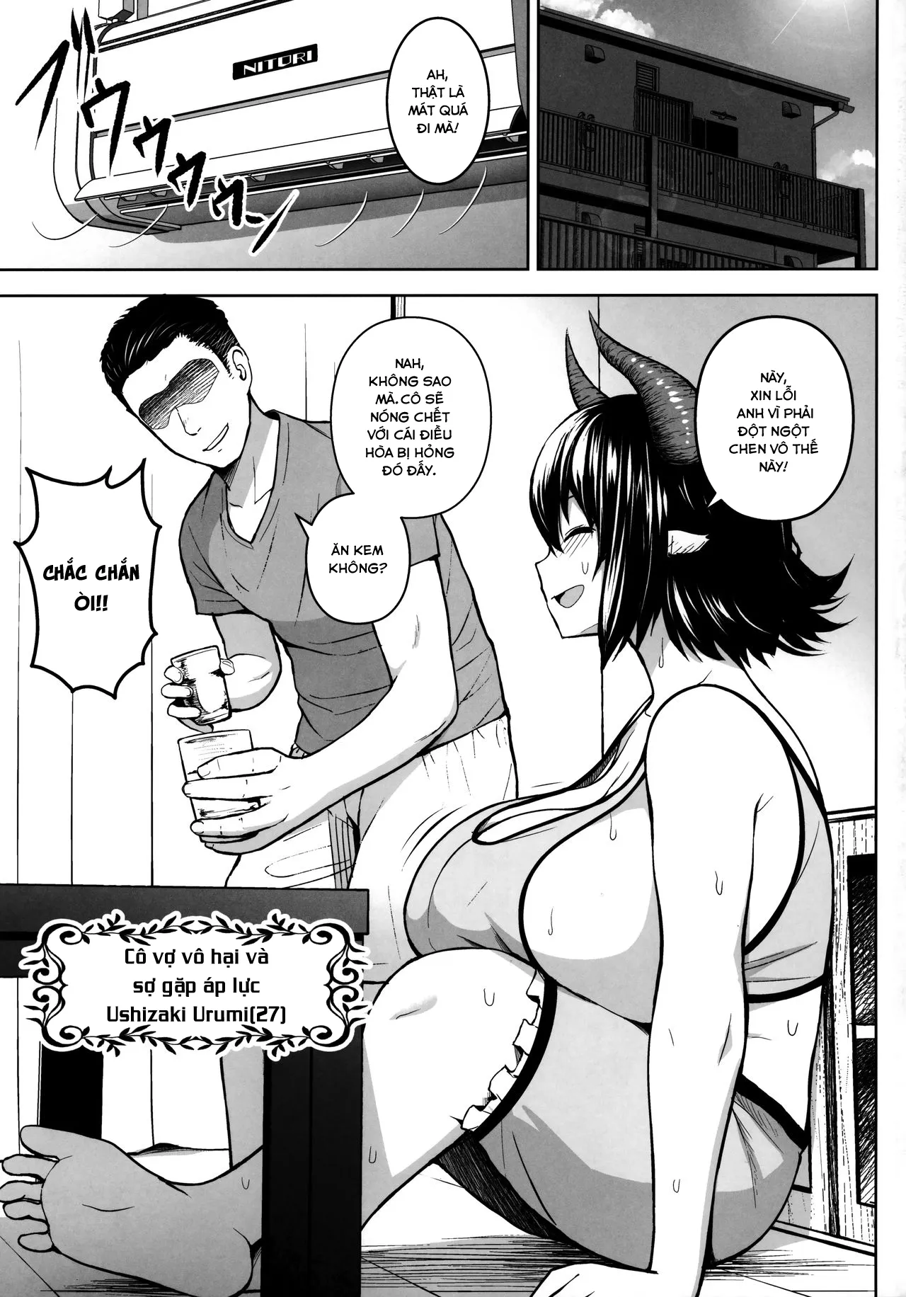 HentaiVN.net - Ảnh 4 - Đó là lỗi của cô khi có bộ ngực quá lớn! [Oku-san no Oppai ga Dekasugiru noga Warui!] - Chap 1