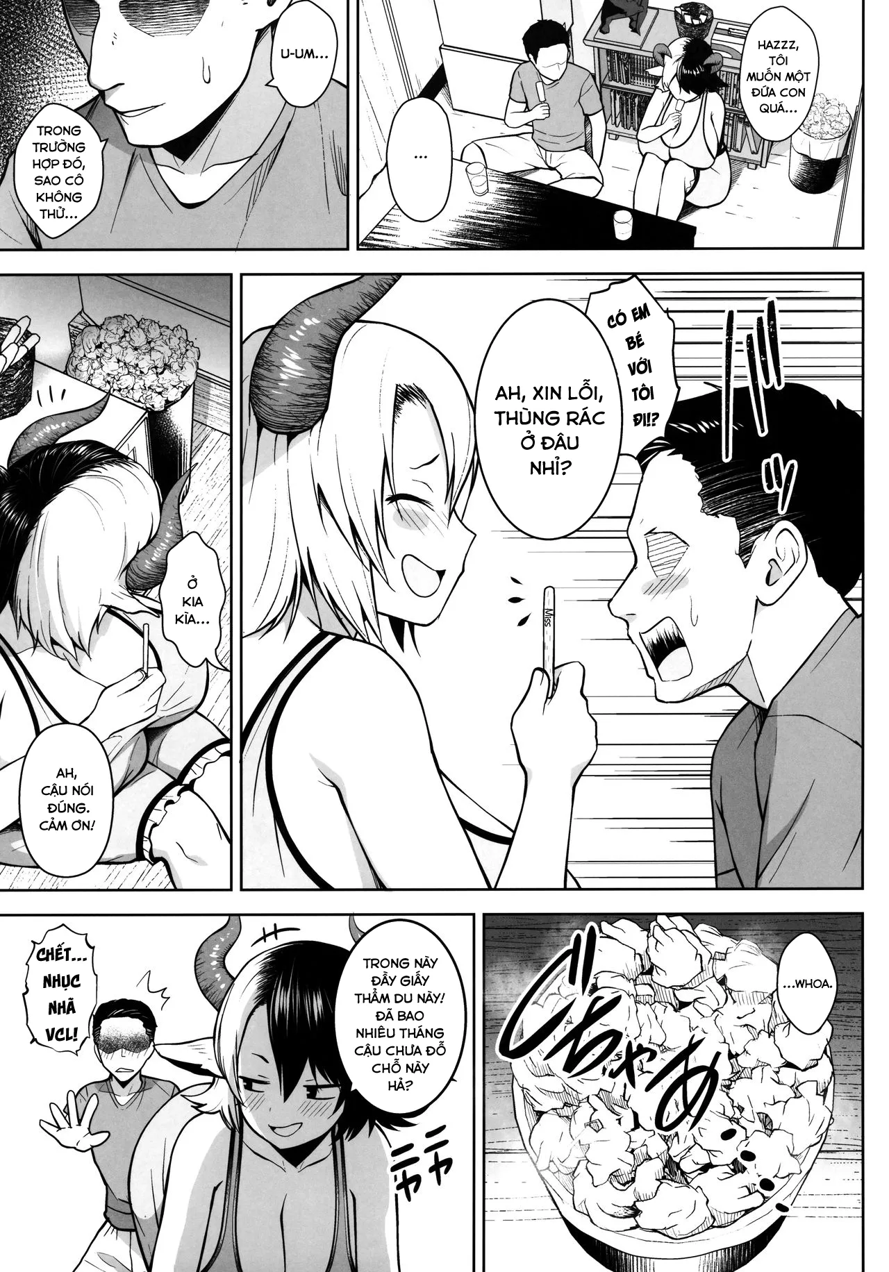 HentaiVN.net - Ảnh 6 - Đó là lỗi của cô khi có bộ ngực quá lớn! [Oku-san no Oppai ga Dekasugiru noga Warui!] - Chap 1