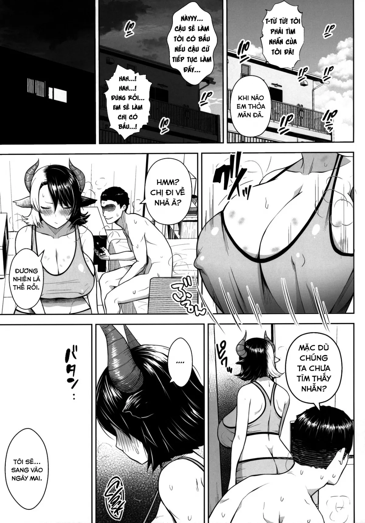 HentaiVN.net - Ảnh 16 - Đó là lỗi của cô khi có bộ ngực quá lớn! [Oku-san no Oppai ga Dekasugiru noga Warui!] - Chap 2