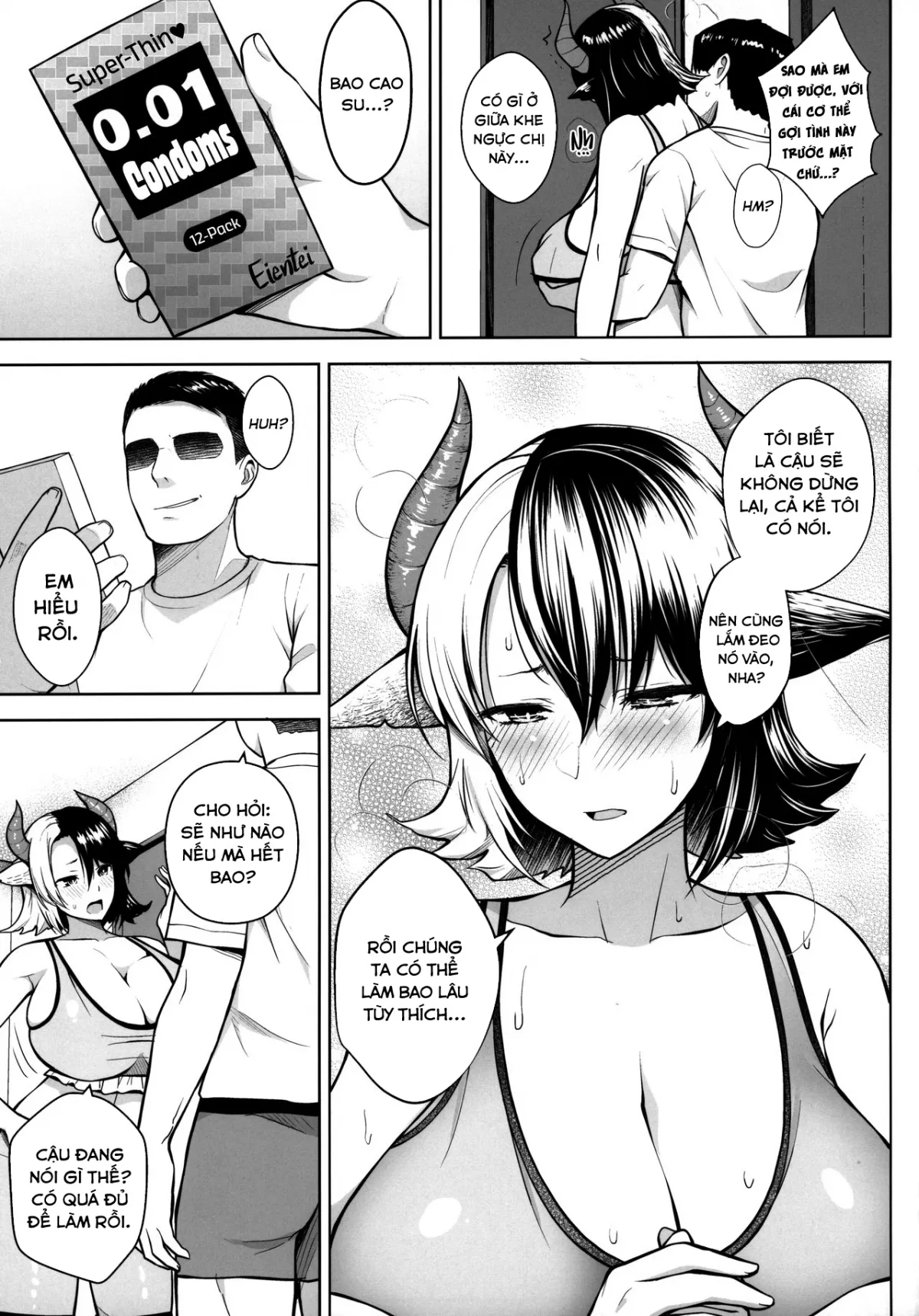 HentaiVN.net - Ảnh 18 - Đó là lỗi của cô khi có bộ ngực quá lớn! [Oku-san no Oppai ga Dekasugiru noga Warui!] - Chap 2