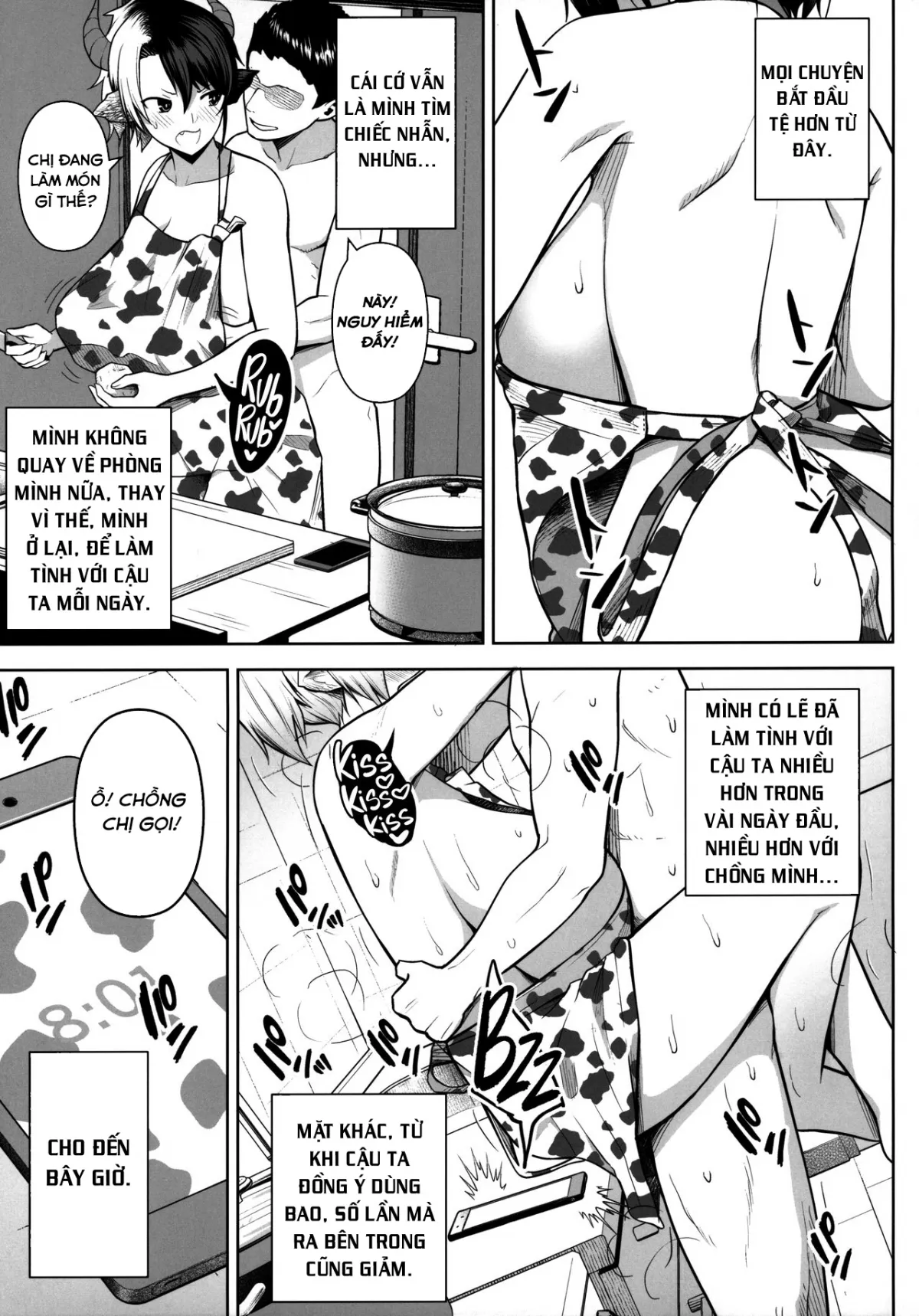 HentaiVN.net - Ảnh 28 - Đó là lỗi của cô khi có bộ ngực quá lớn! [Oku-san no Oppai ga Dekasugiru noga Warui!] - Chap 2