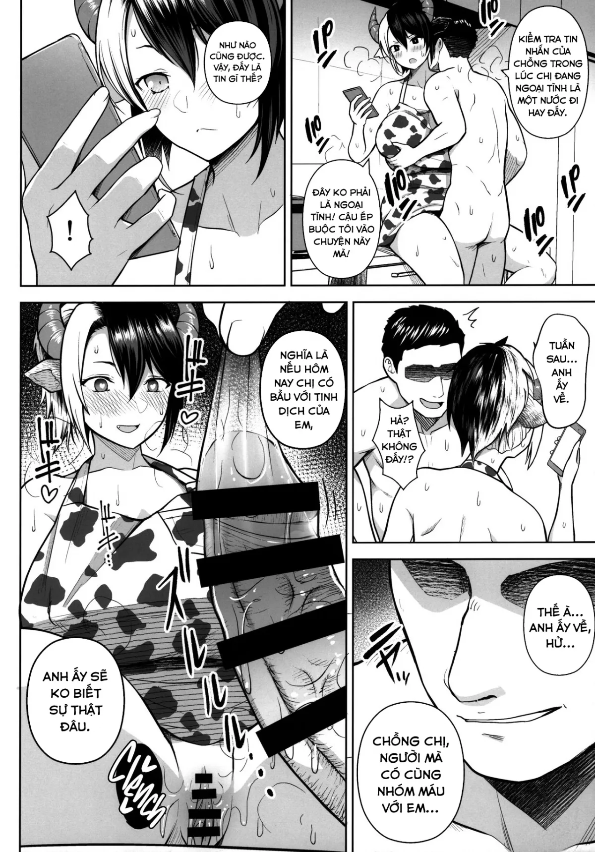 HentaiVN.net - Ảnh 29 - Đó là lỗi của cô khi có bộ ngực quá lớn! [Oku-san no Oppai ga Dekasugiru noga Warui!] - Chap 2