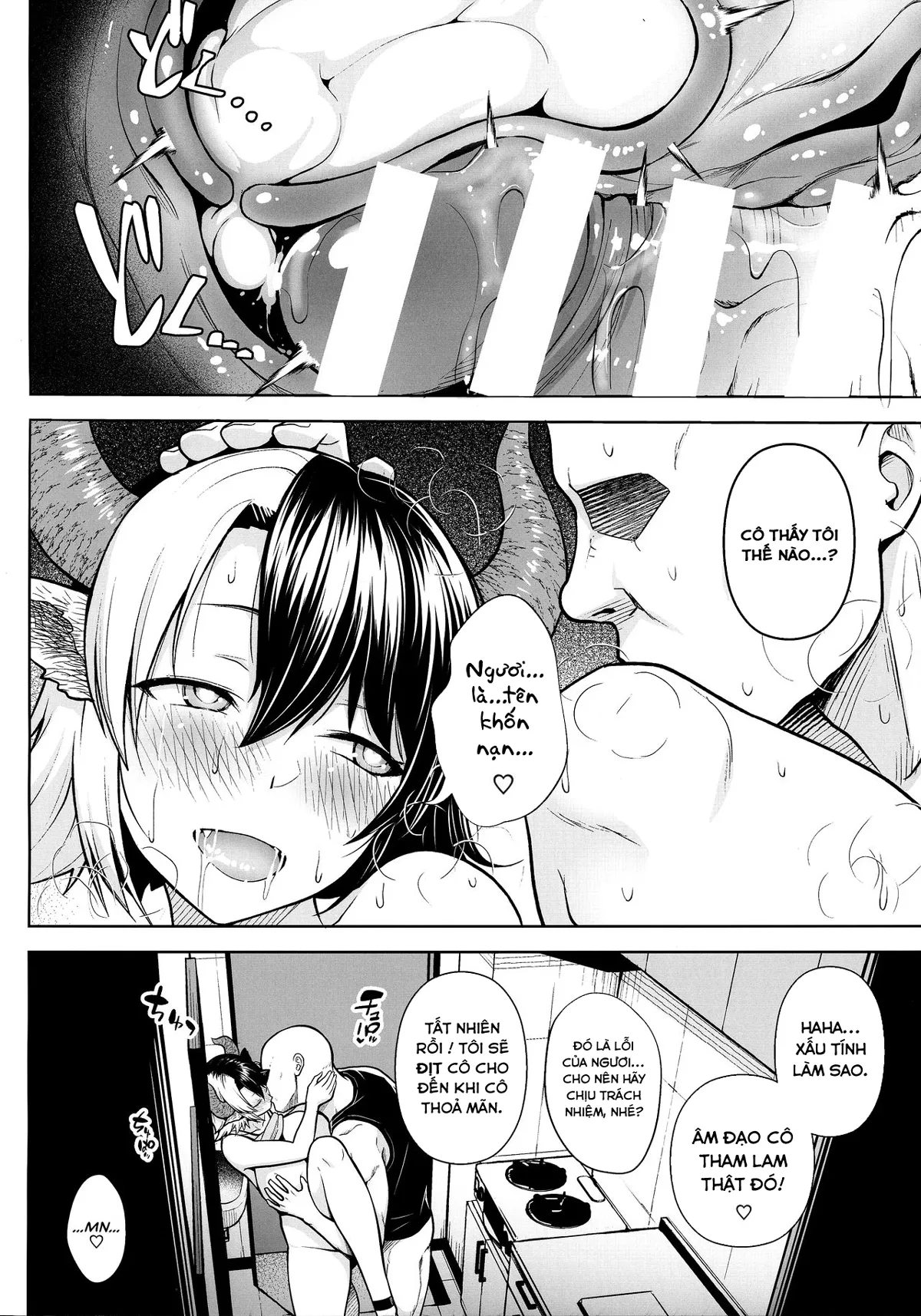 HentaiVN.net - Ảnh 22 - Đó là lỗi của cô khi có bộ ngực quá lớn! [Oku-san no Oppai ga Dekasugiru noga Warui!] - Chap 3