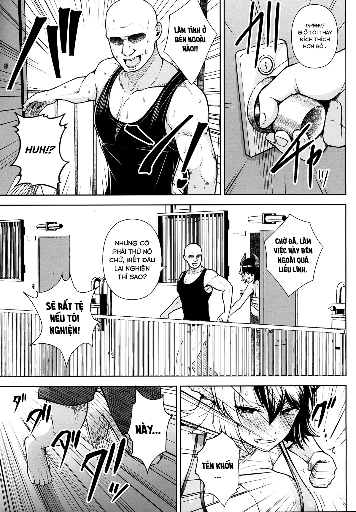 HentaiVN.net - Ảnh 23 - Đó là lỗi của cô khi có bộ ngực quá lớn! [Oku-san no Oppai ga Dekasugiru noga Warui!] - Chap 3