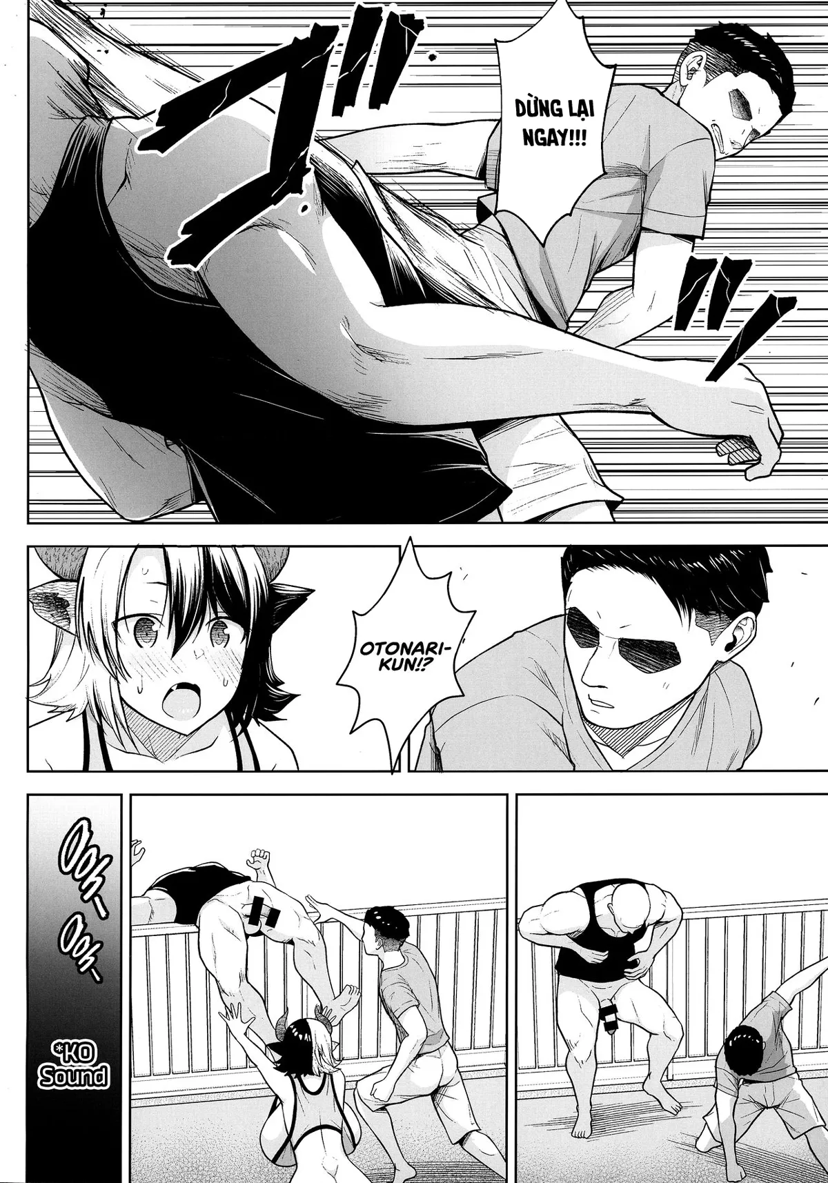 HentaiVN.net - Ảnh 24 - Đó là lỗi của cô khi có bộ ngực quá lớn! [Oku-san no Oppai ga Dekasugiru noga Warui!] - Chap 3