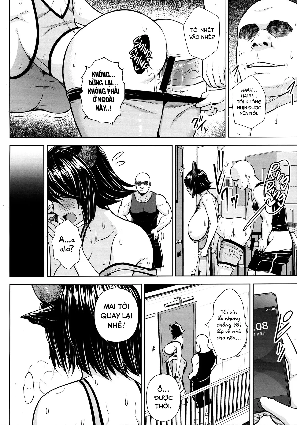 HentaiVN.net - Ảnh 8 - Đó là lỗi của cô khi có bộ ngực quá lớn! [Oku-san no Oppai ga Dekasugiru noga Warui!] - Chap 3