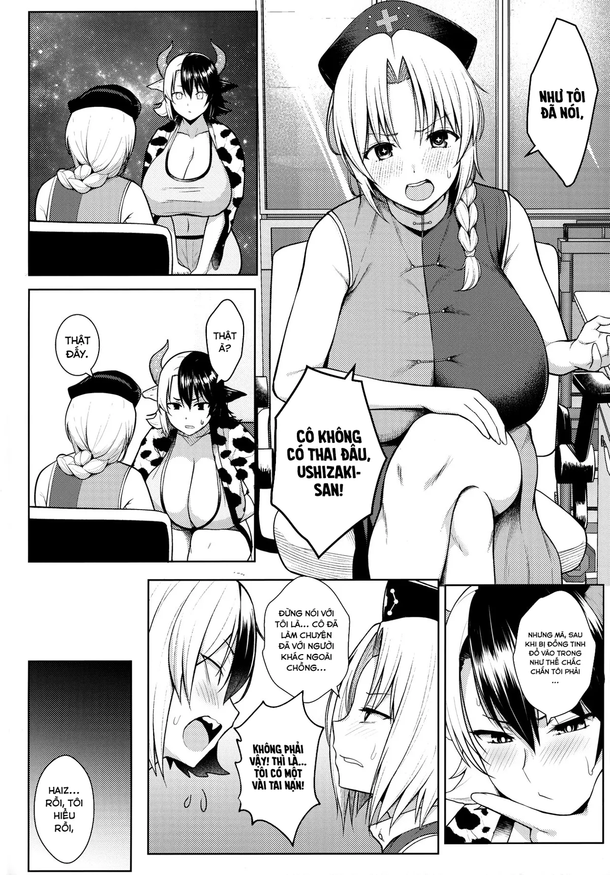 HentaiVN.net - Ảnh 4 - Đó là lỗi của cô khi có bộ ngực quá lớn! [Oku-san no Oppai ga Dekasugiru noga Warui!] - Chap 4