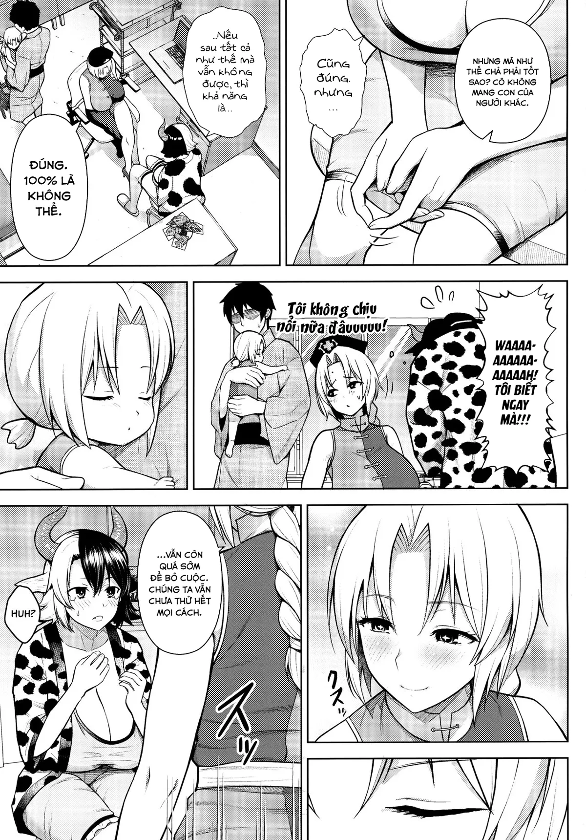 HentaiVN.net - Ảnh 5 - Đó là lỗi của cô khi có bộ ngực quá lớn! [Oku-san no Oppai ga Dekasugiru noga Warui!] - Chap 4