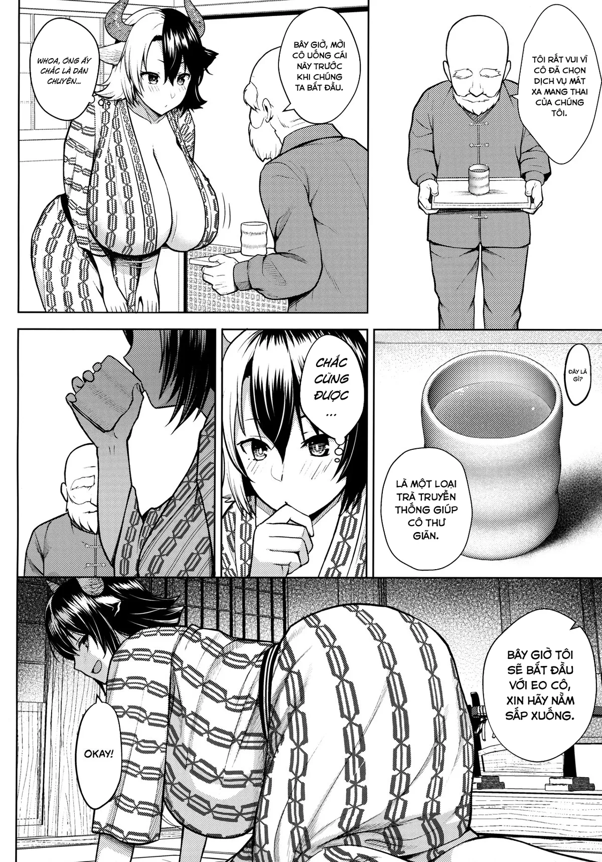HentaiVN.net - Ảnh 8 - Đó là lỗi của cô khi có bộ ngực quá lớn! [Oku-san no Oppai ga Dekasugiru noga Warui!] - Chap 4