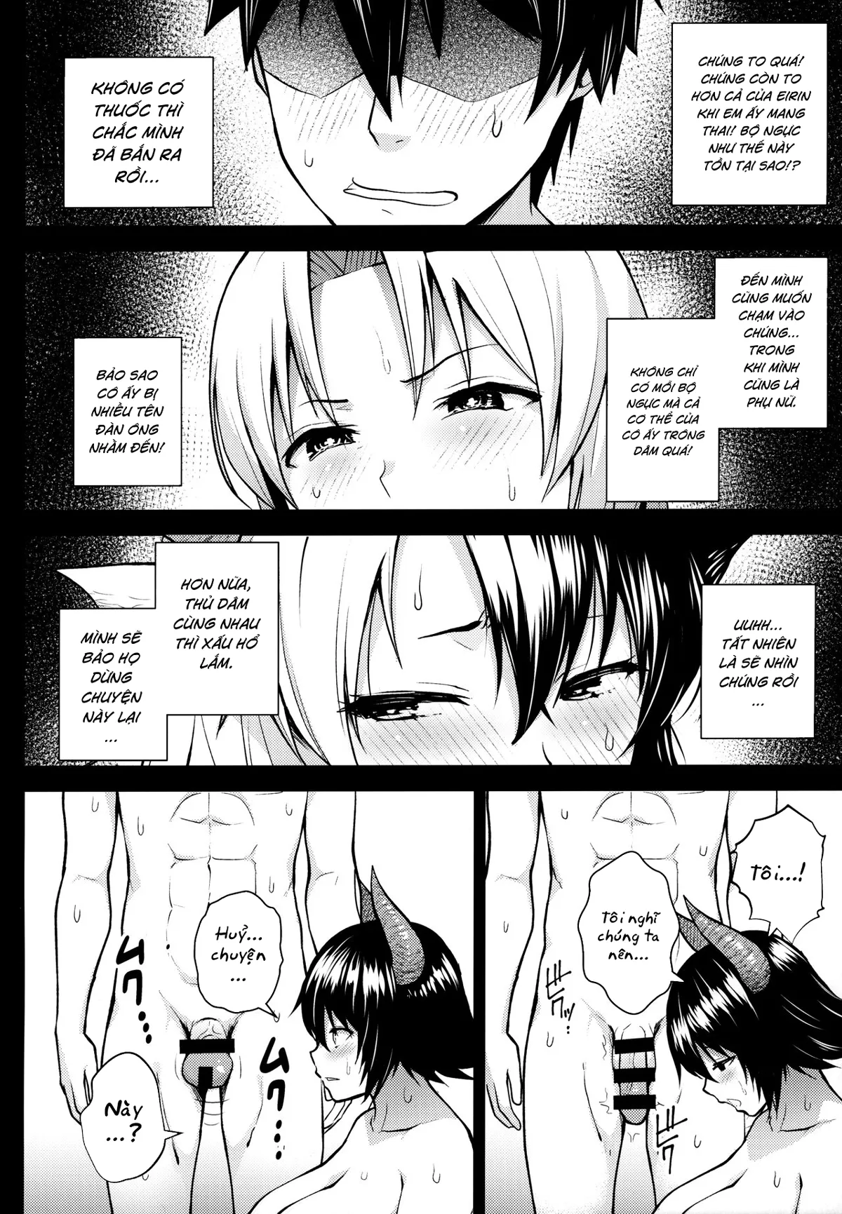 HentaiVN.net - Ảnh 10 - Đó là lỗi của cô khi có bộ ngực quá lớn! [Oku-san no Oppai ga Dekasugiru noga Warui!] - Chap 5
