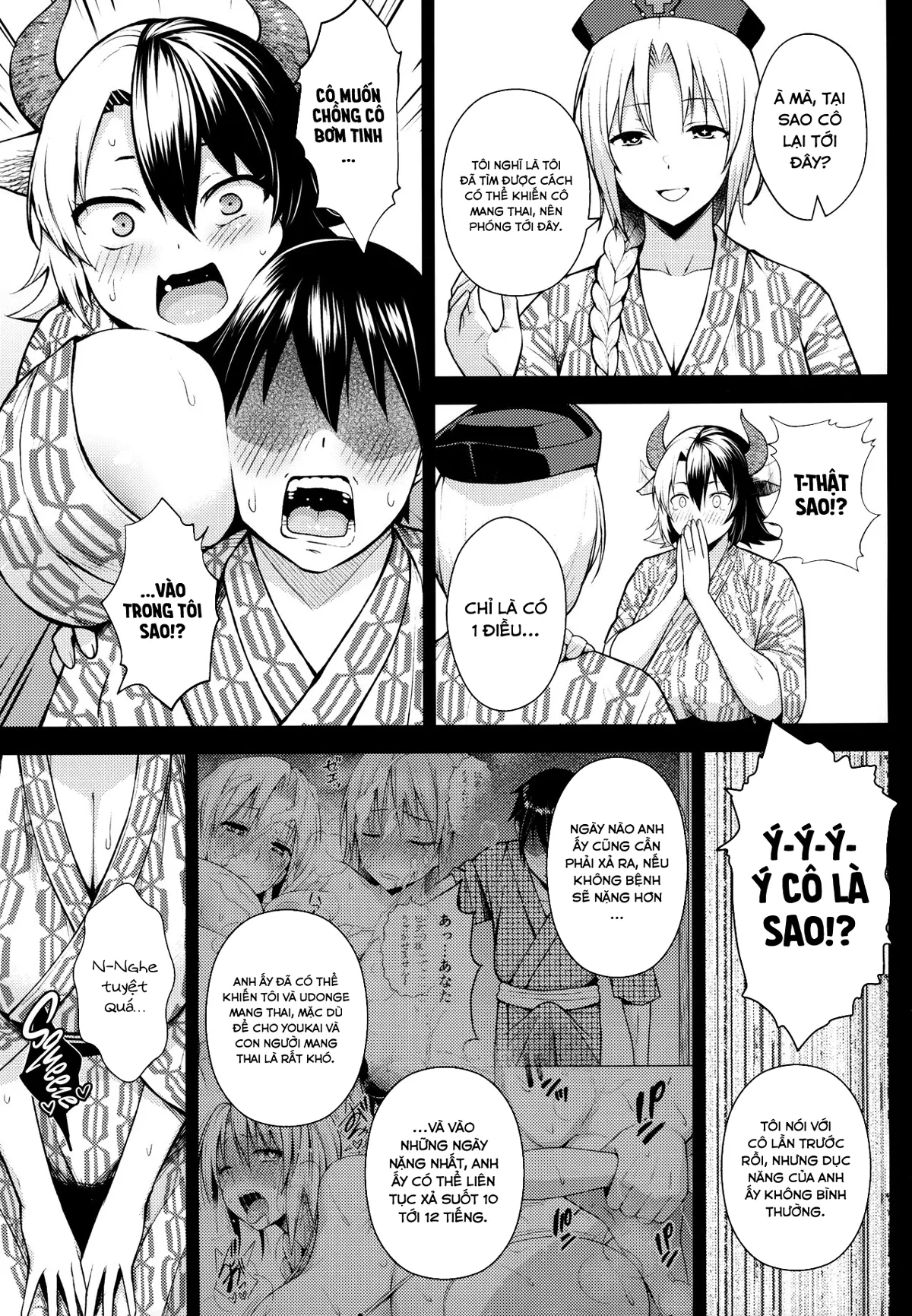 HentaiVN.net - Ảnh 5 - Đó là lỗi của cô khi có bộ ngực quá lớn! [Oku-san no Oppai ga Dekasugiru noga Warui!] - Chap 5