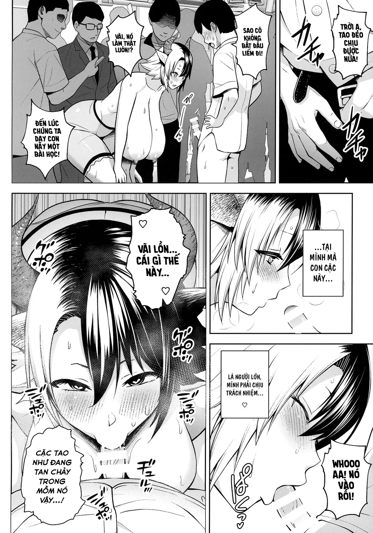 HentaiVN.net - Ảnh 20 - Đó là lỗi của cô khi có bộ ngực quá lớn! [Oku-san no Oppai ga Dekasugiru noga Warui!] - Chap 6