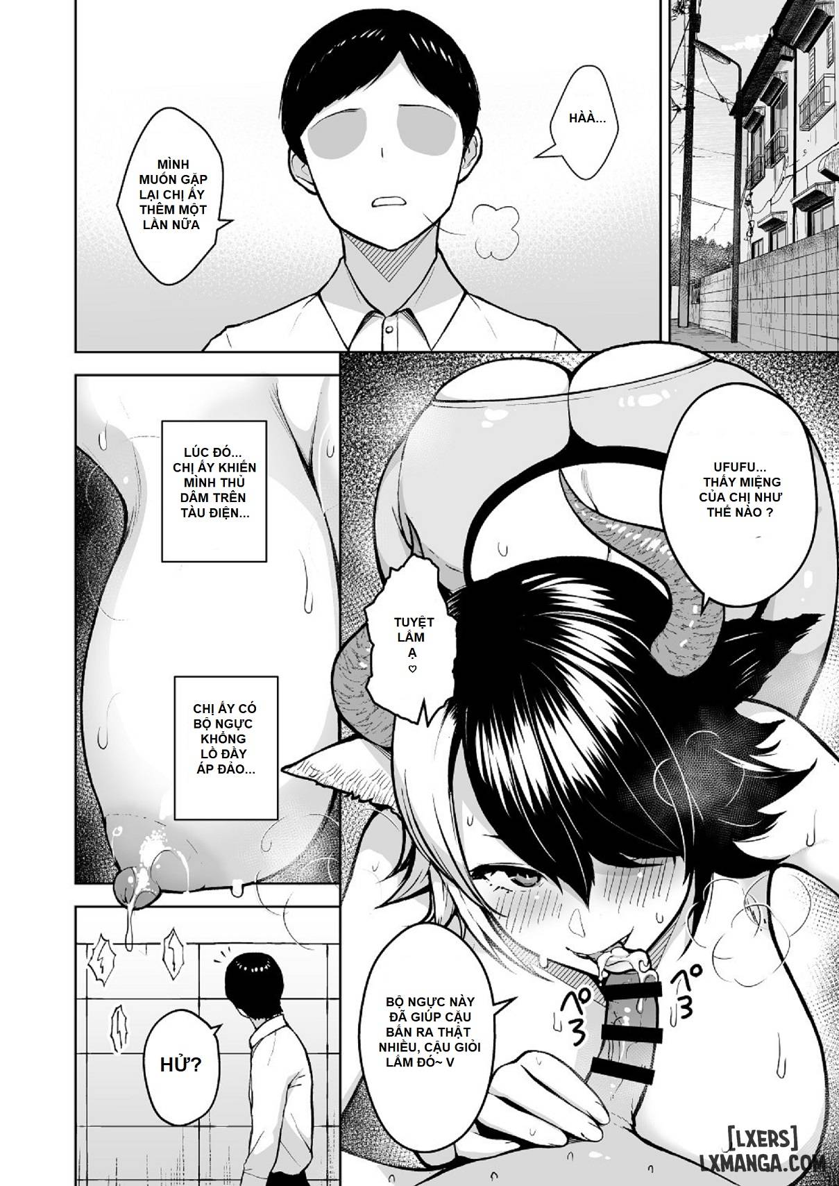 HentaiVN.net - Ảnh 16 - Đó là lỗi của cô khi có bộ ngực quá lớn! [Oku-san no Oppai ga Dekasugiru noga Warui!] - Chapter 6.5