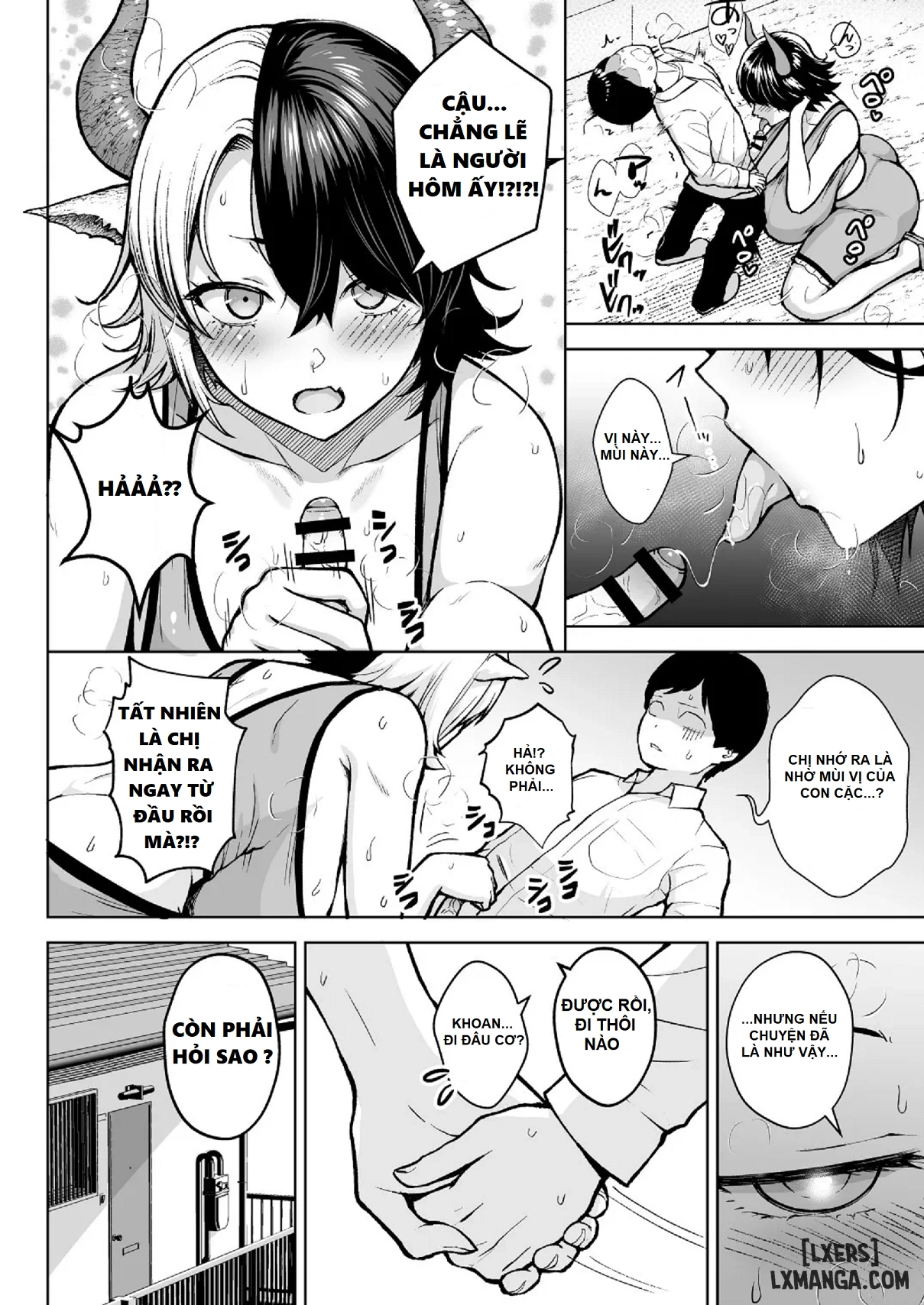 HentaiVN.net - Ảnh 24 - Đó là lỗi của cô khi có bộ ngực quá lớn! [Oku-san no Oppai ga Dekasugiru noga Warui!] - Chapter 6.5
