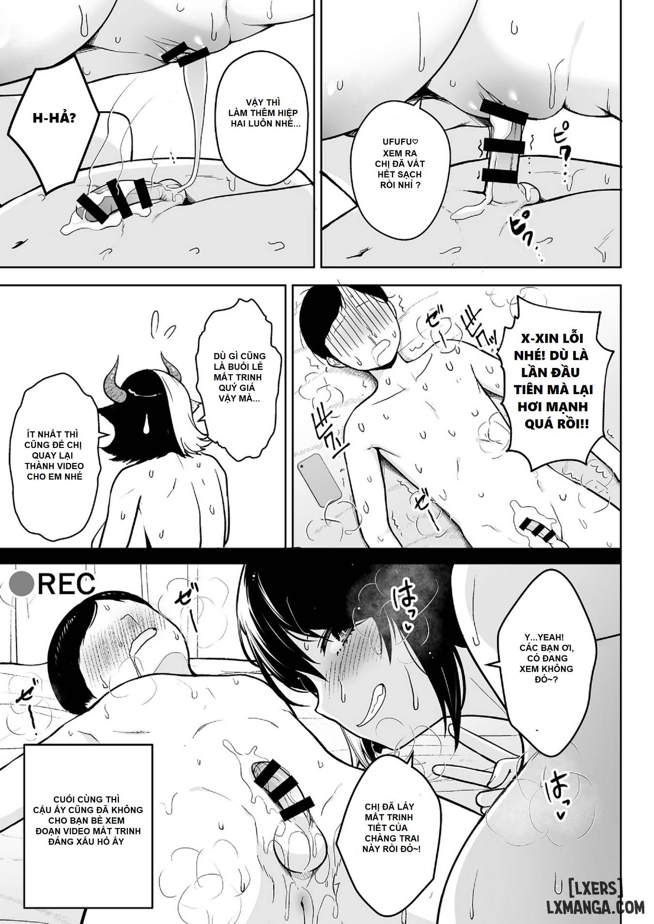 HentaiVN.net - Ảnh 33 - Đó là lỗi của cô khi có bộ ngực quá lớn! [Oku-san no Oppai ga Dekasugiru noga Warui!] - Chapter 6.5