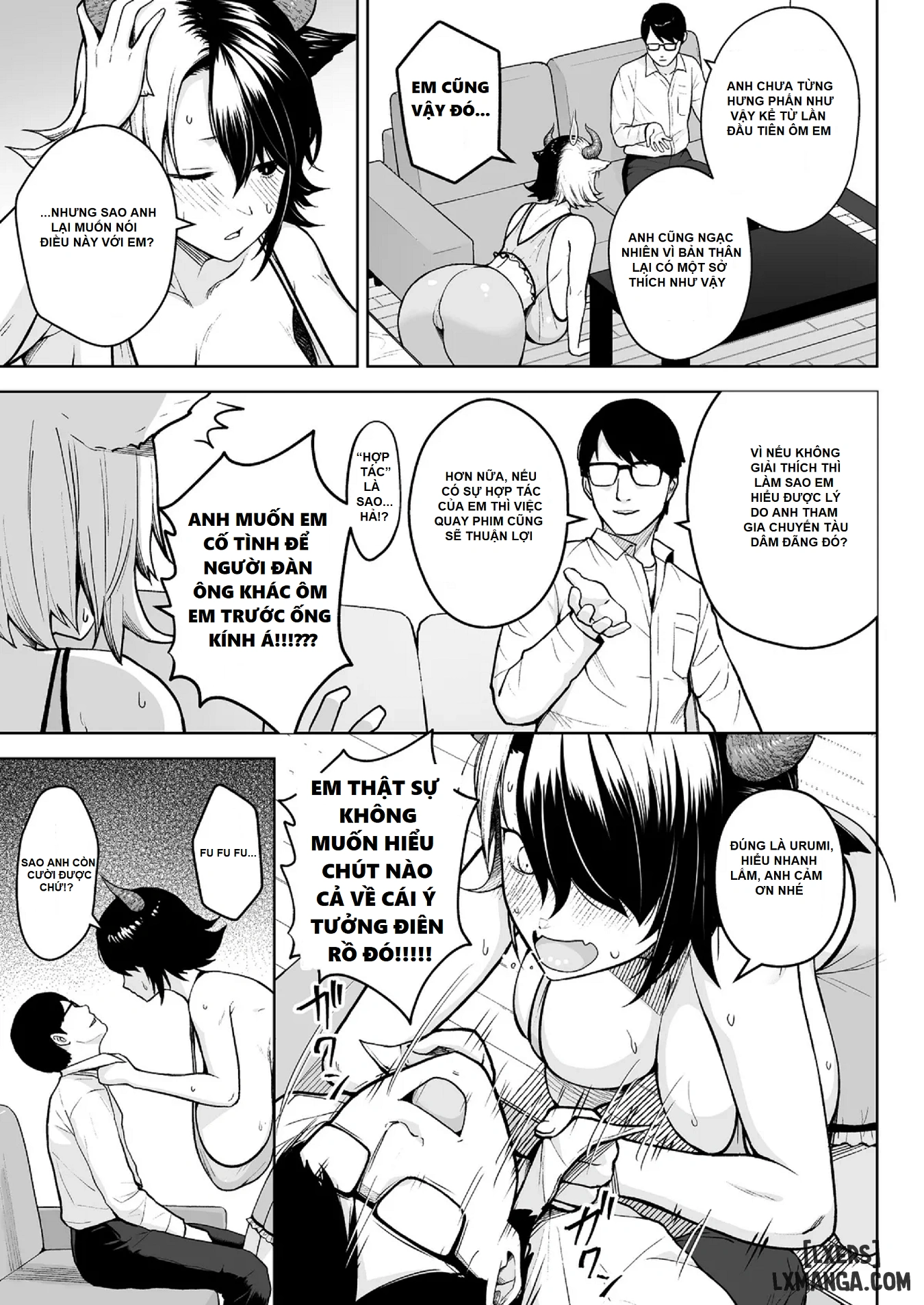 HentaiVN.net - Ảnh 37 - Đó là lỗi của cô khi có bộ ngực quá lớn! [Oku-san no Oppai ga Dekasugiru noga Warui!] - Chapter 6.5