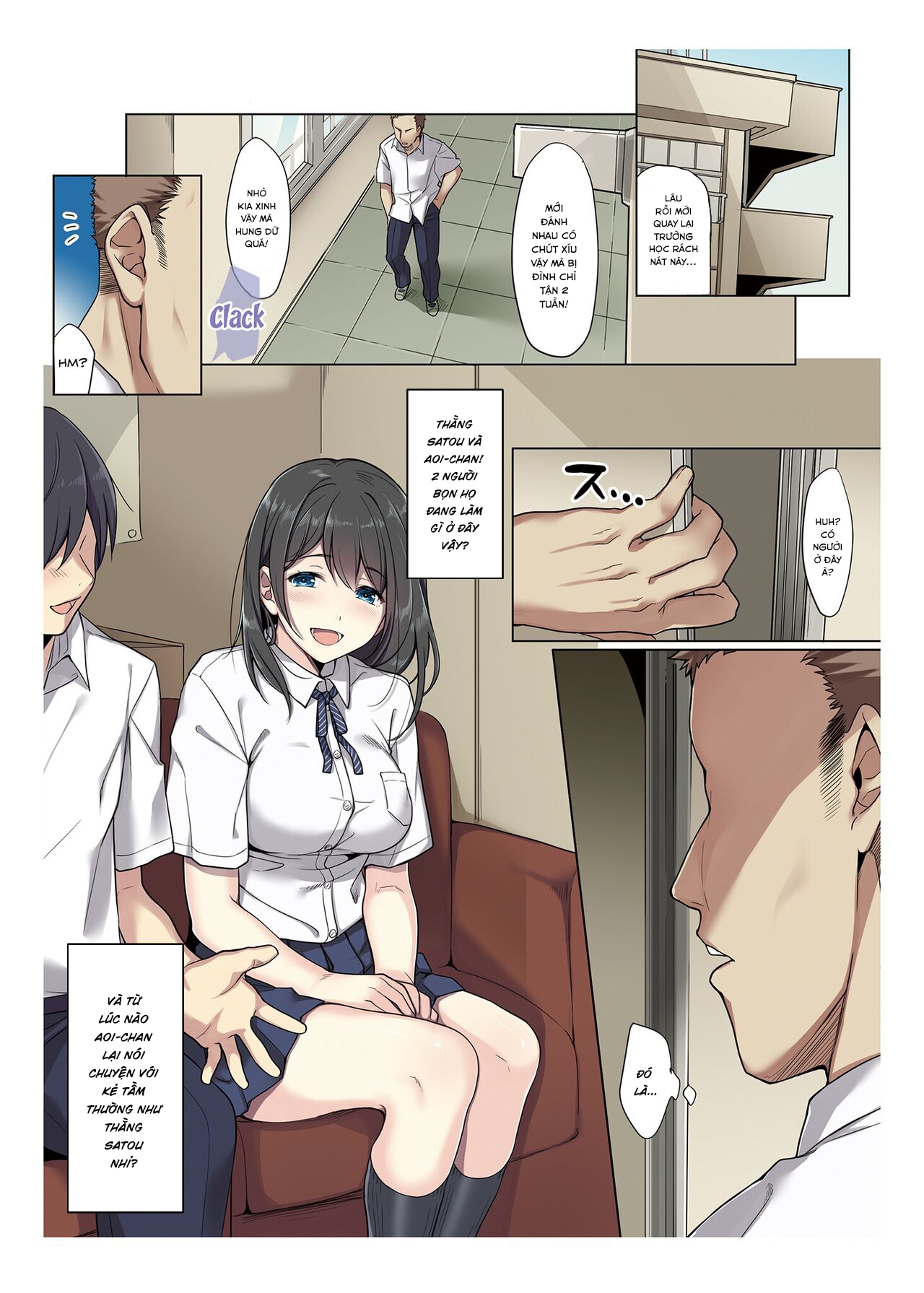 HentaiVN.net - Ảnh 3 - Bị đụ là lỗi của cô ấy - Chap 1
