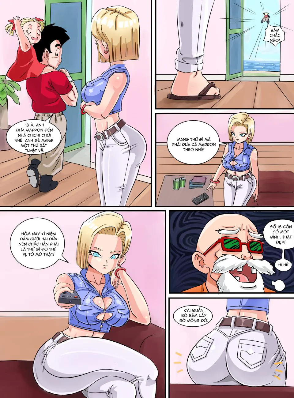 HentaiVN.net - Ảnh 3 - Tuyển tập Dragon Ball - Chap 8: Khi số 18 một mình.