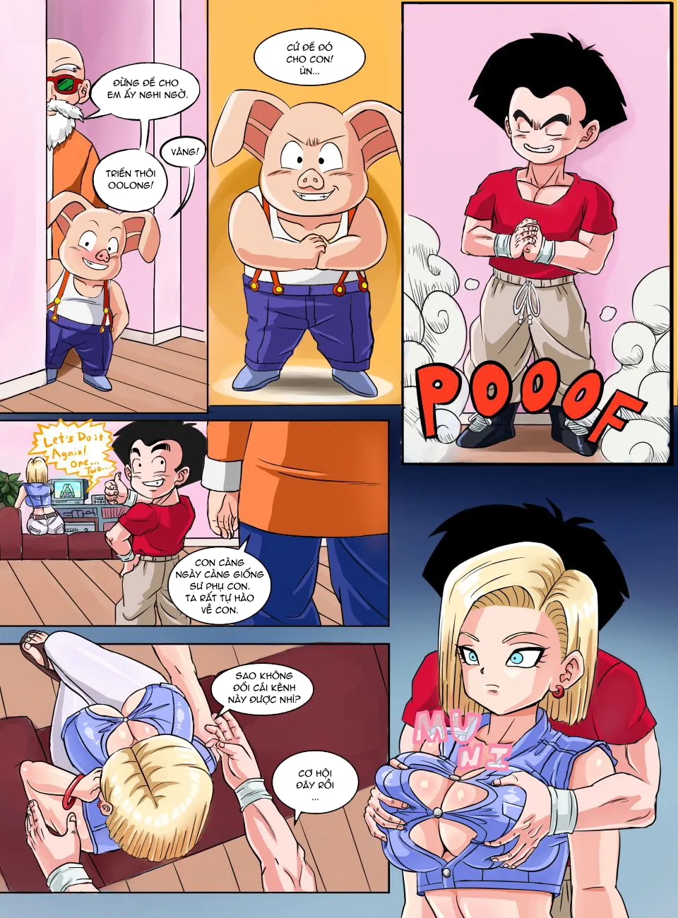HentaiVN.net - Ảnh 4 - Tuyển tập Dragon Ball - Chap 8: Khi số 18 một mình.