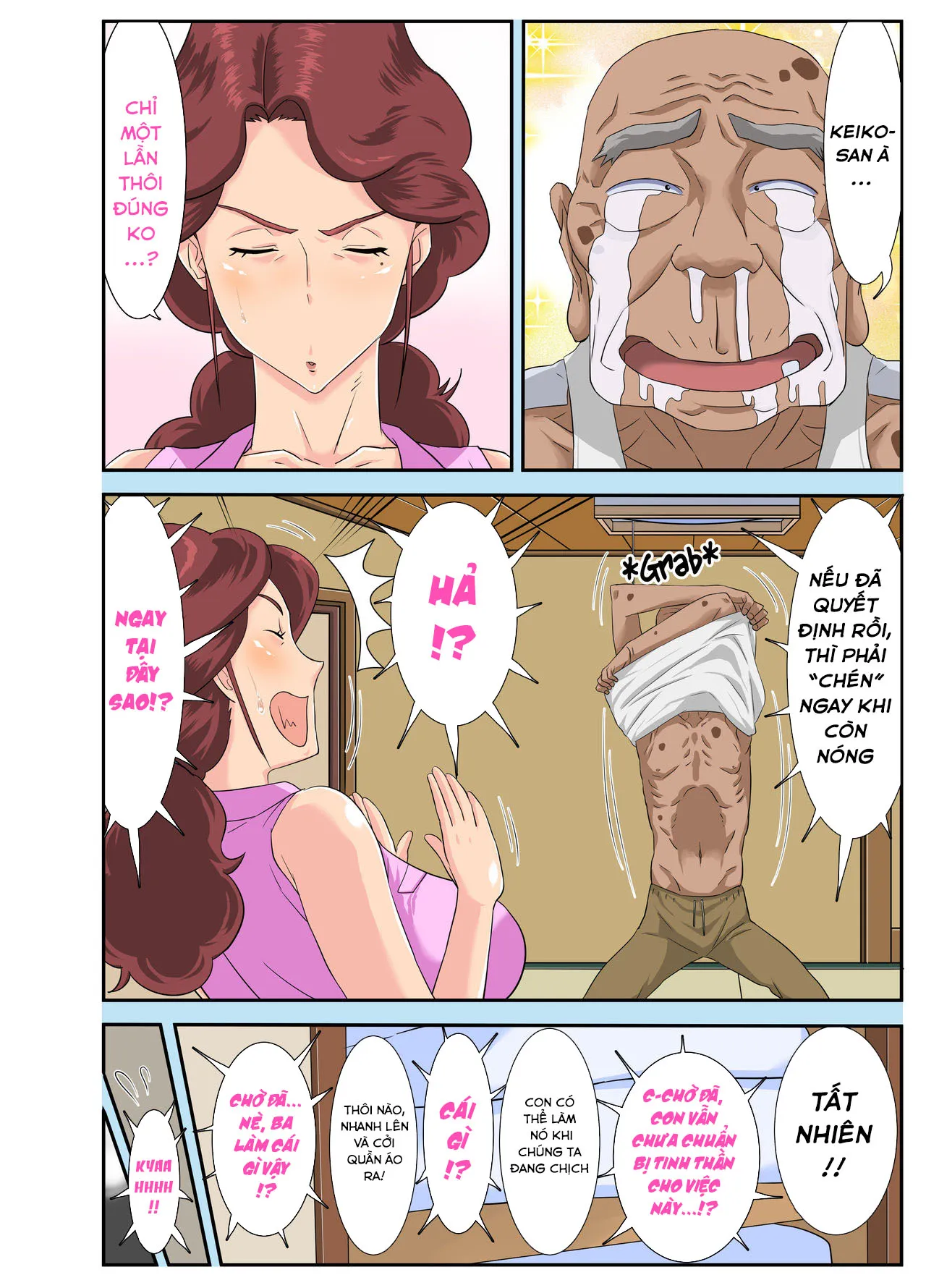 HentaiVN.net - Ảnh 13 - Bộ mông khủng bố của Keiko và lão bố chồng biến thái [Kyojiri Tsuma Keiko to Zetsurin! Sukebe Jii; 巨尻妻景子と絶倫!スケベ爺] - Chap 1